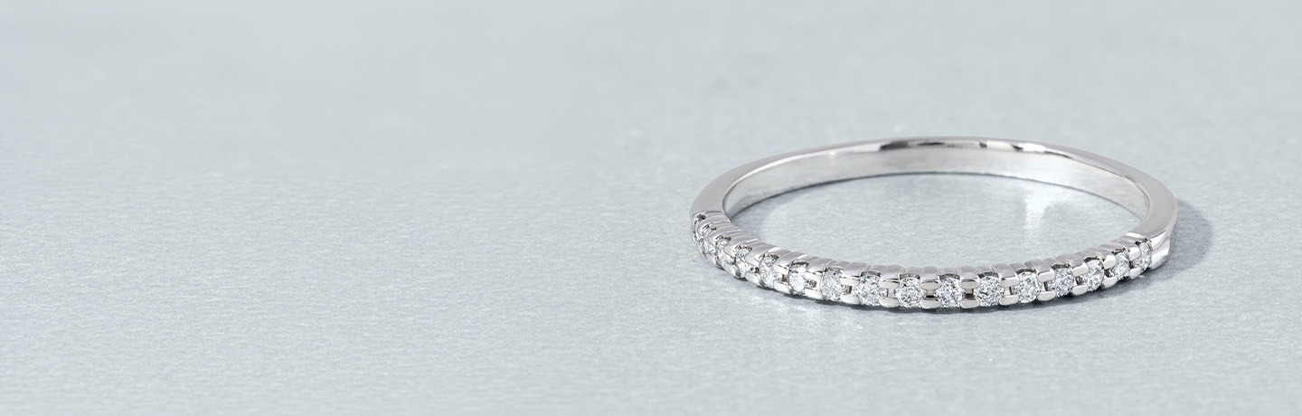 Ladies' White Gold Wedding Bands