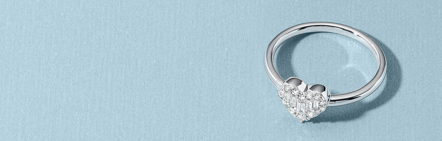White Gold Promise Rings