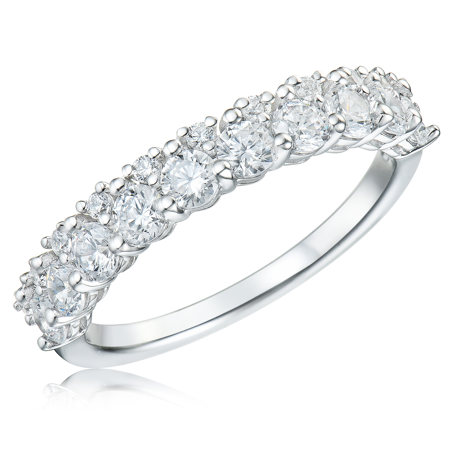 1ctw Diamond White Gold Ring | Size 7