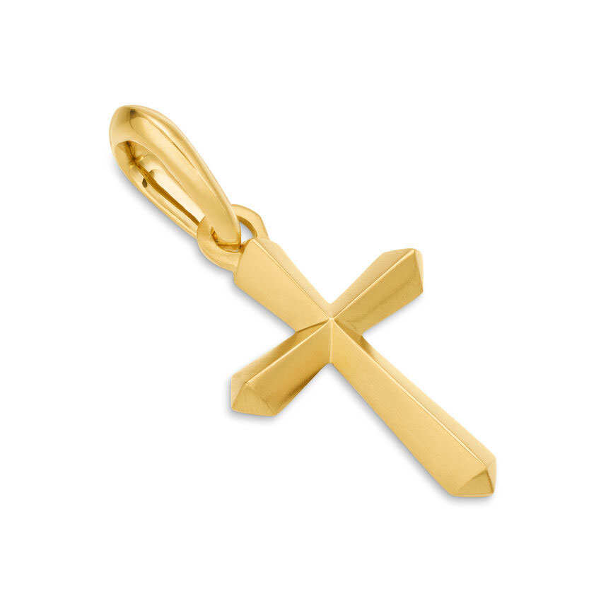 David Yurman Mens  Roman Cross Amulet in 18K Yellow Gold  19mm
