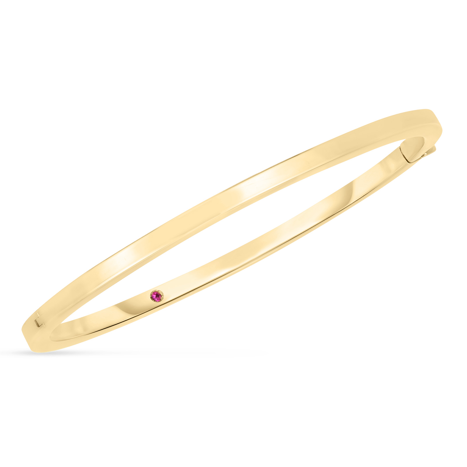 Roberto Coin  18k Designer Yellow Gold Classic Oval Bangle Bracelet