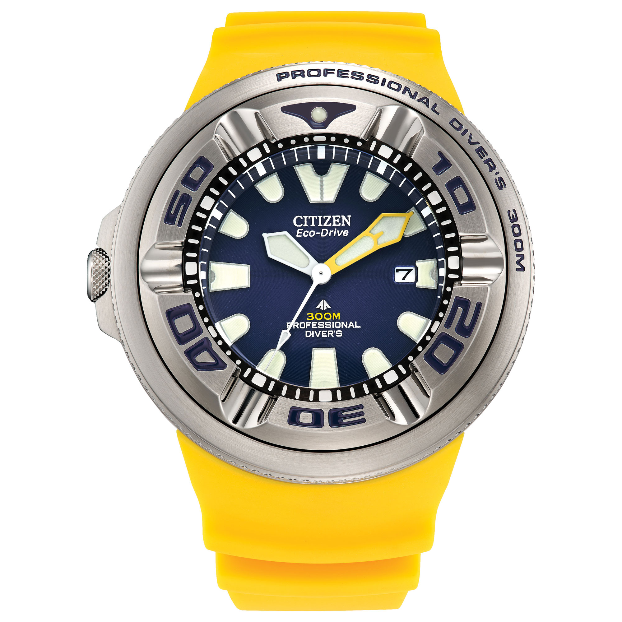 Citizen  Promaster Dive ""Ecozilla"" Blue Dial Yellow Strap Watch 48mm -  BJ8058-06L -  013205157325
