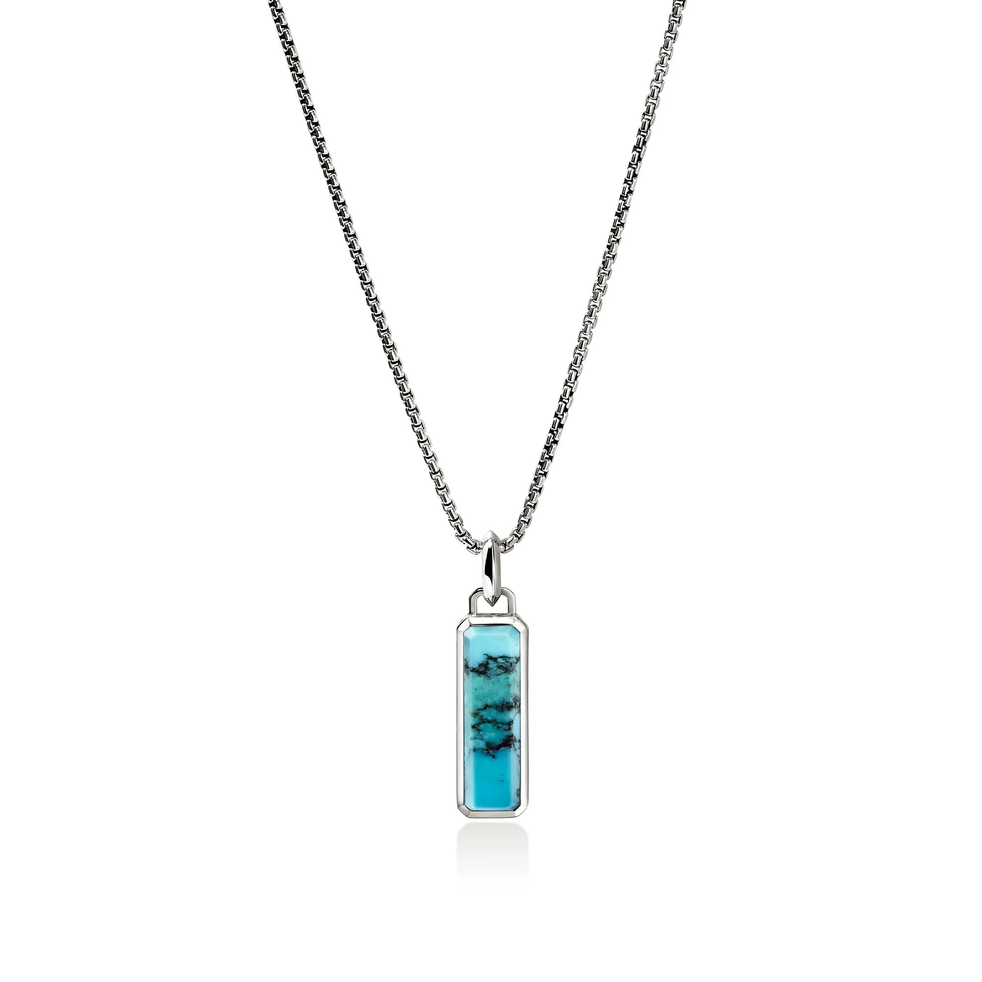 John Hardy  Turquoise Talisman Sterling Silver Necklace