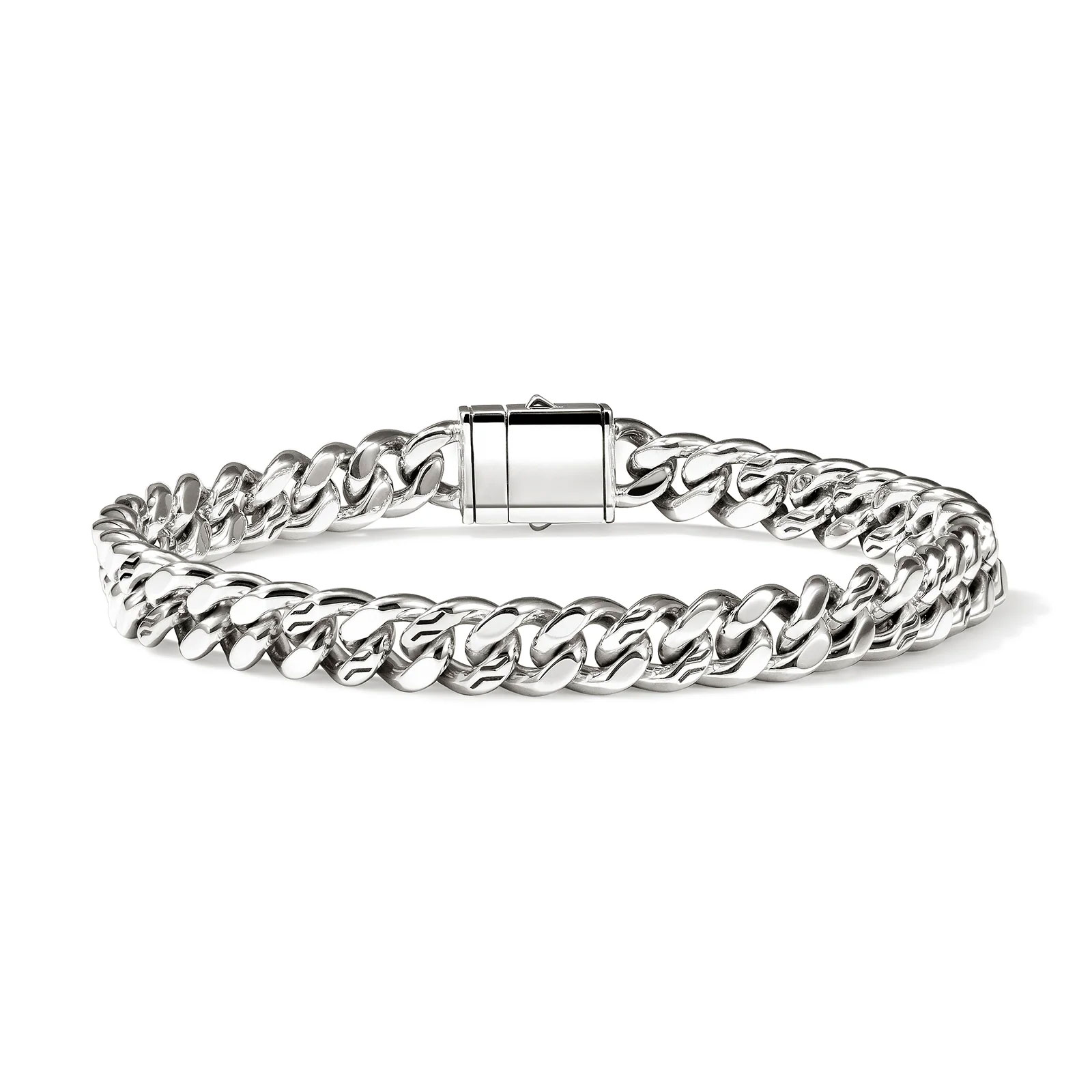 John Hardy  Sterling Silver 7mm Curb Chain Bracelet