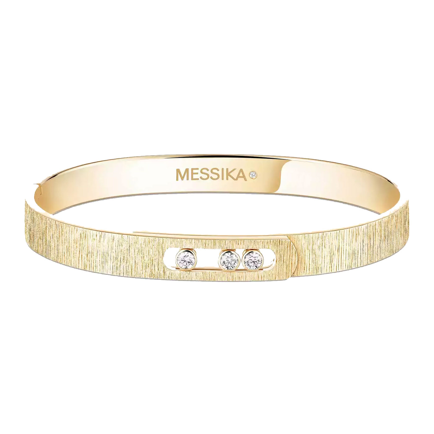 Messika  Mova Noa Cisele 1/6ctw Diamond 18k Yellow Gold Bangle Bracelet