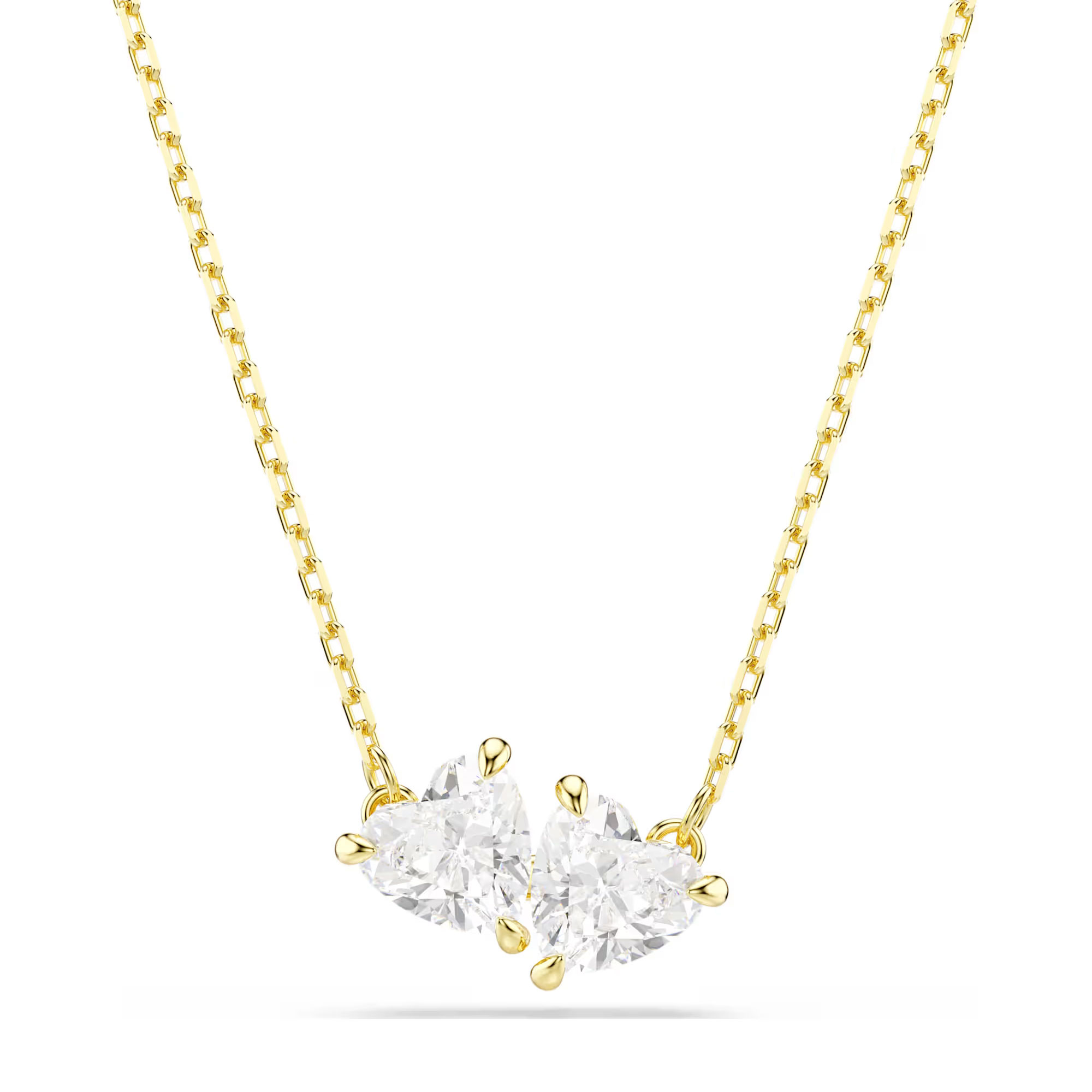 Swarovski Jewelry Swarovski Mesmera Heart White Zirconia Necklace  Gold-Tone Plated