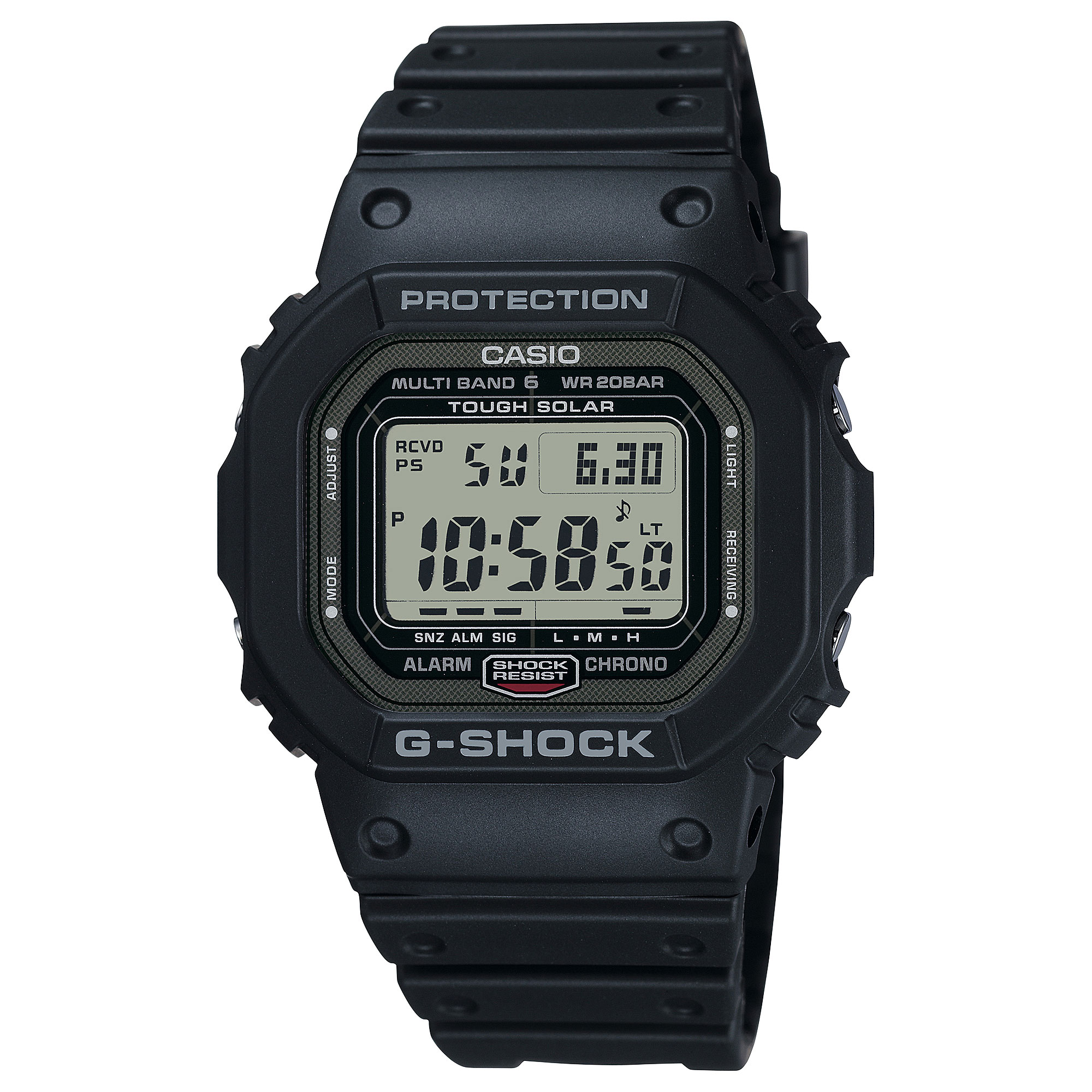 GShock Casio  Digital 5600 Series Black Resin Strap Limited Edition Watch 489mm  GW5000U1CR
