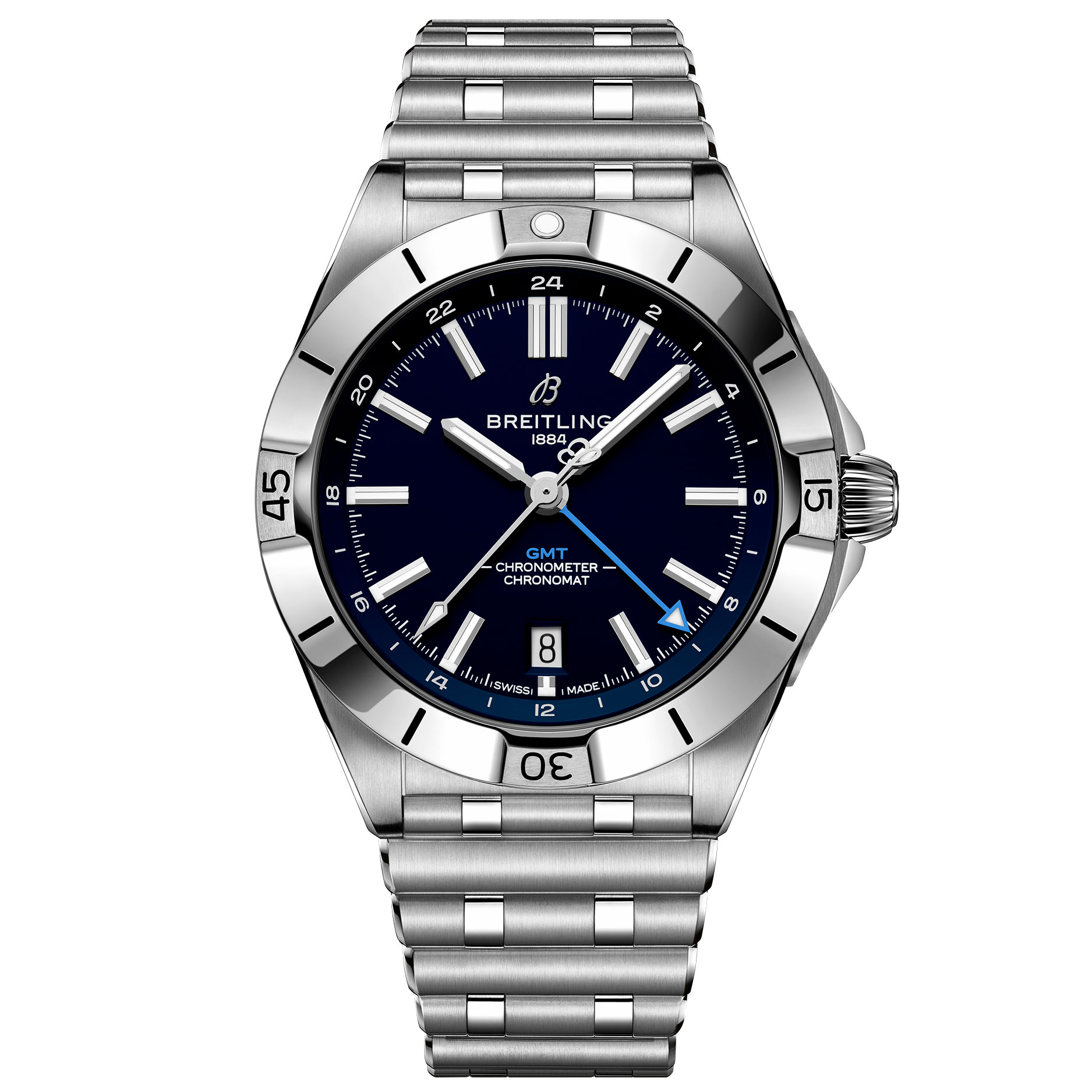 Breitling  Chronomat Automatic GMT 40 NFL Tennessee Titans Watch 40mm  A32398E31C1A1