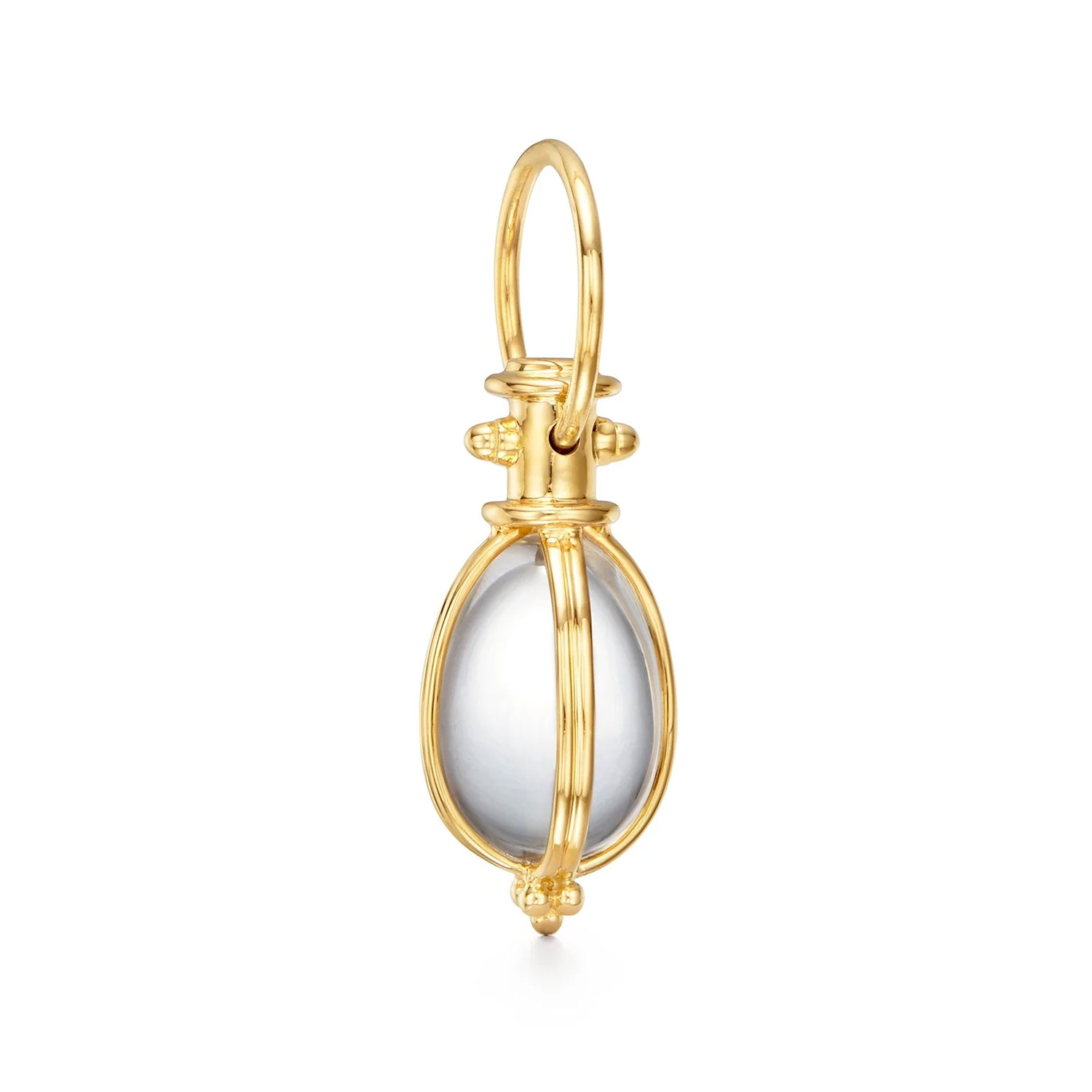 Temple St. Clair  18k Yellow Gold Small Original Rock Crystal Amulet