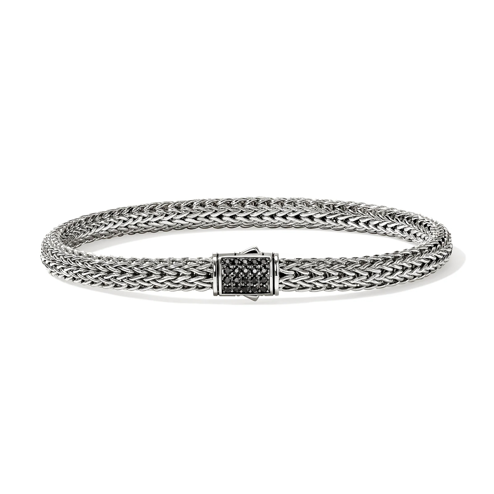 John Hardy  Classic Chain Black Sapphire 5mm Sterling Silver Bracelet
