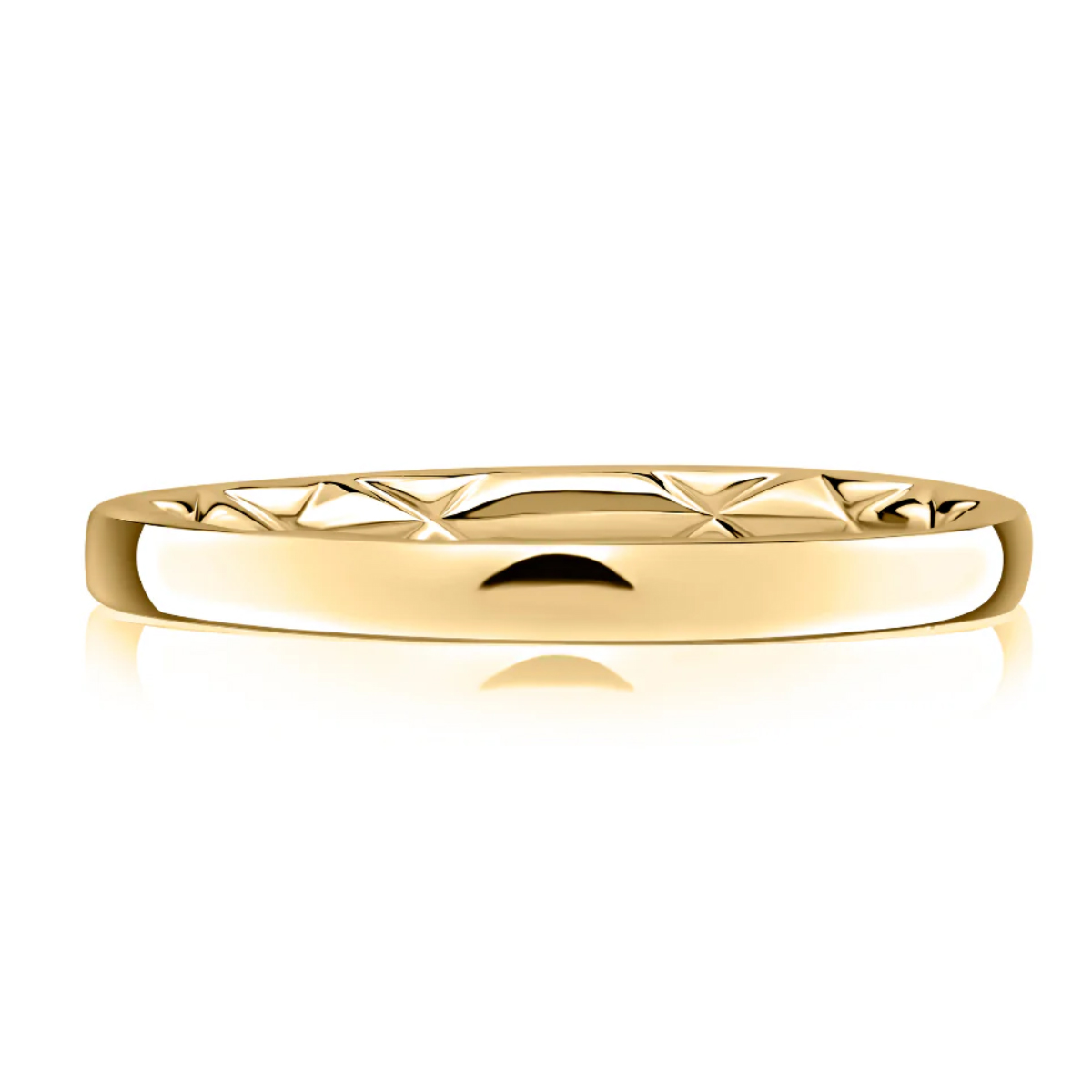 A.Jaffe Women's  Quilts(R) 2mm 14k Yellow Gold  Wedding Band - Size 5