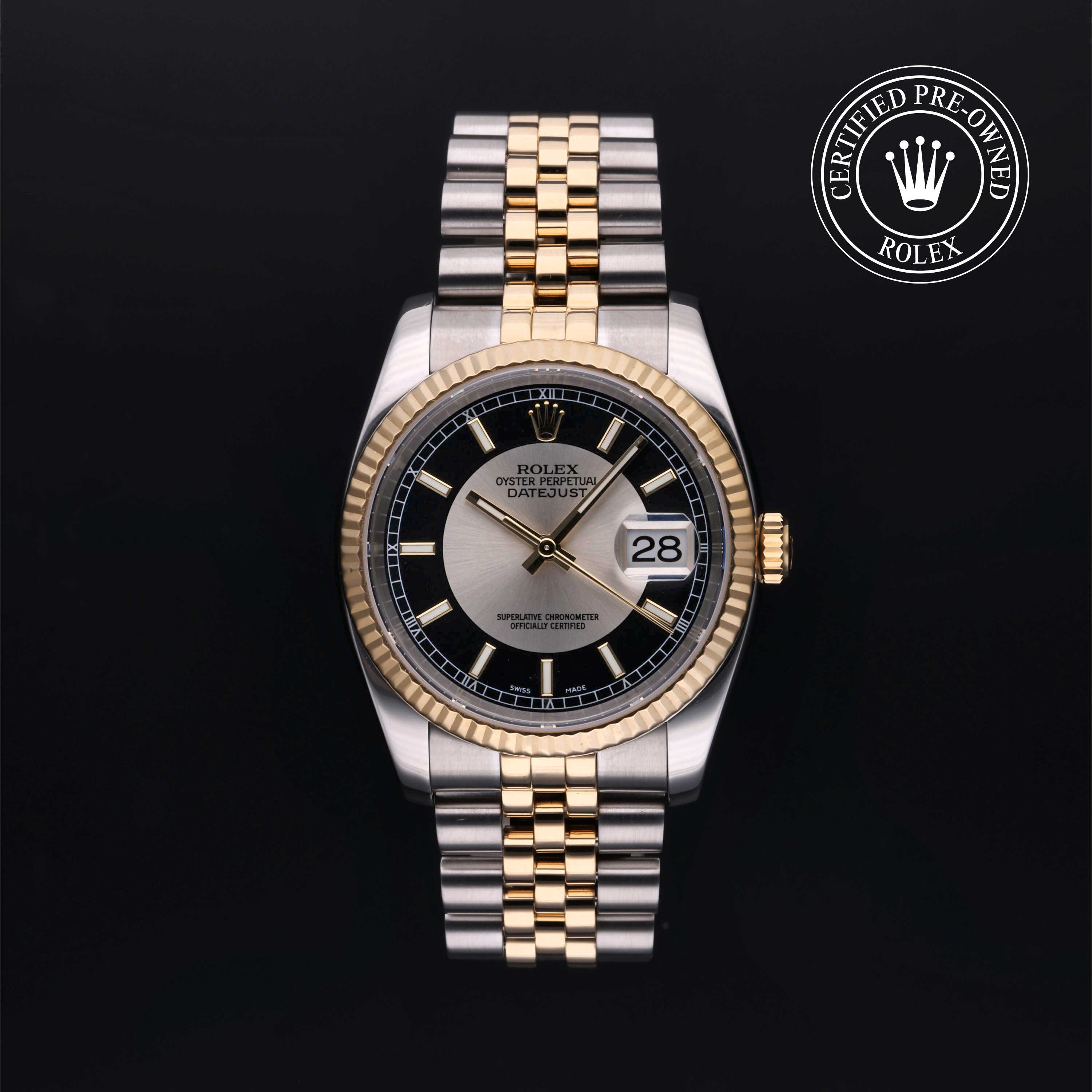 Rolex Certified Pre-Owned Datejust 36 Yellow Rolesor Bracelet  Watch - Image 1