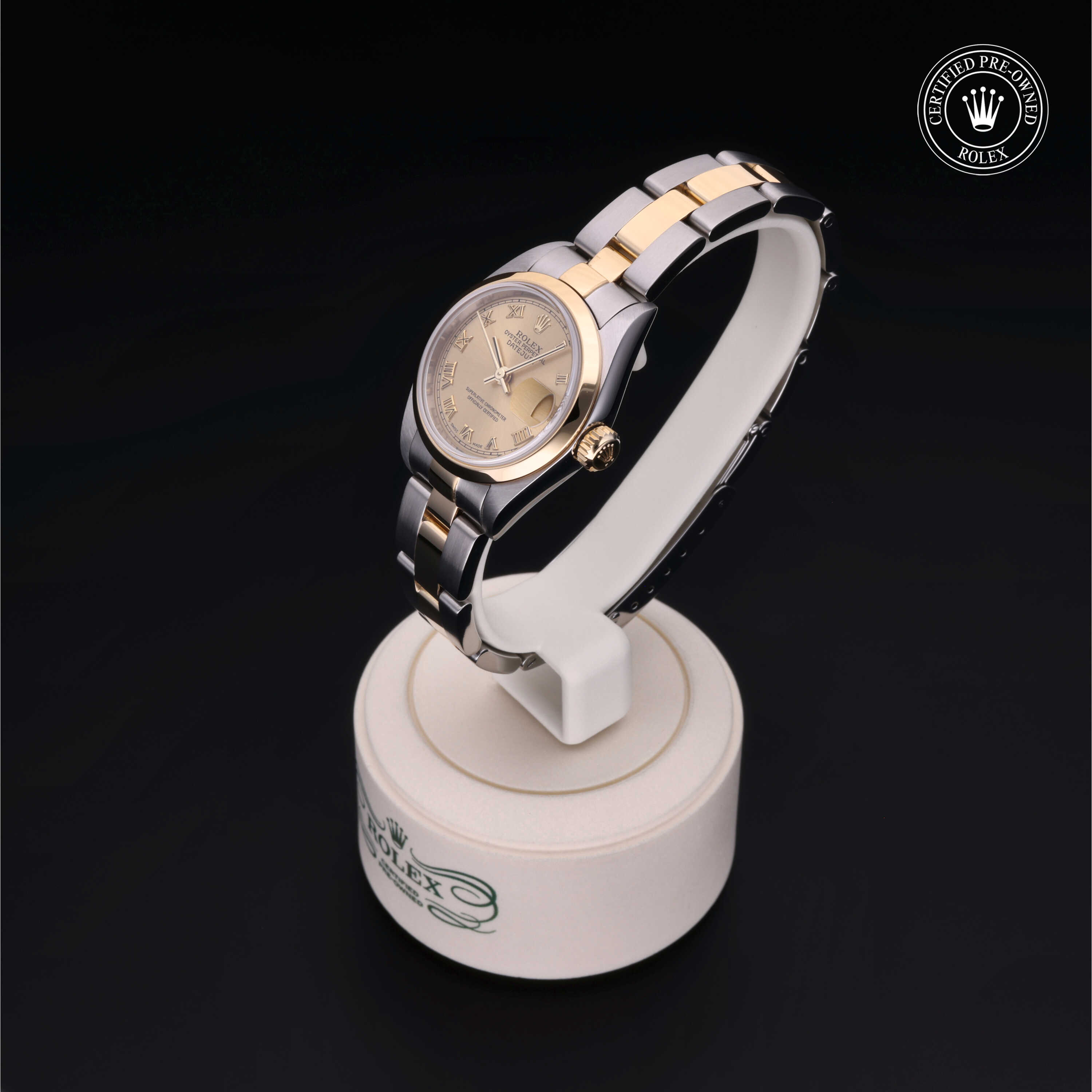 Rolex Certified Pre-Owned Oyster Perpetual Lady-Datejust 26 Yellow Rolesor Bracelet  Watch - Image 3