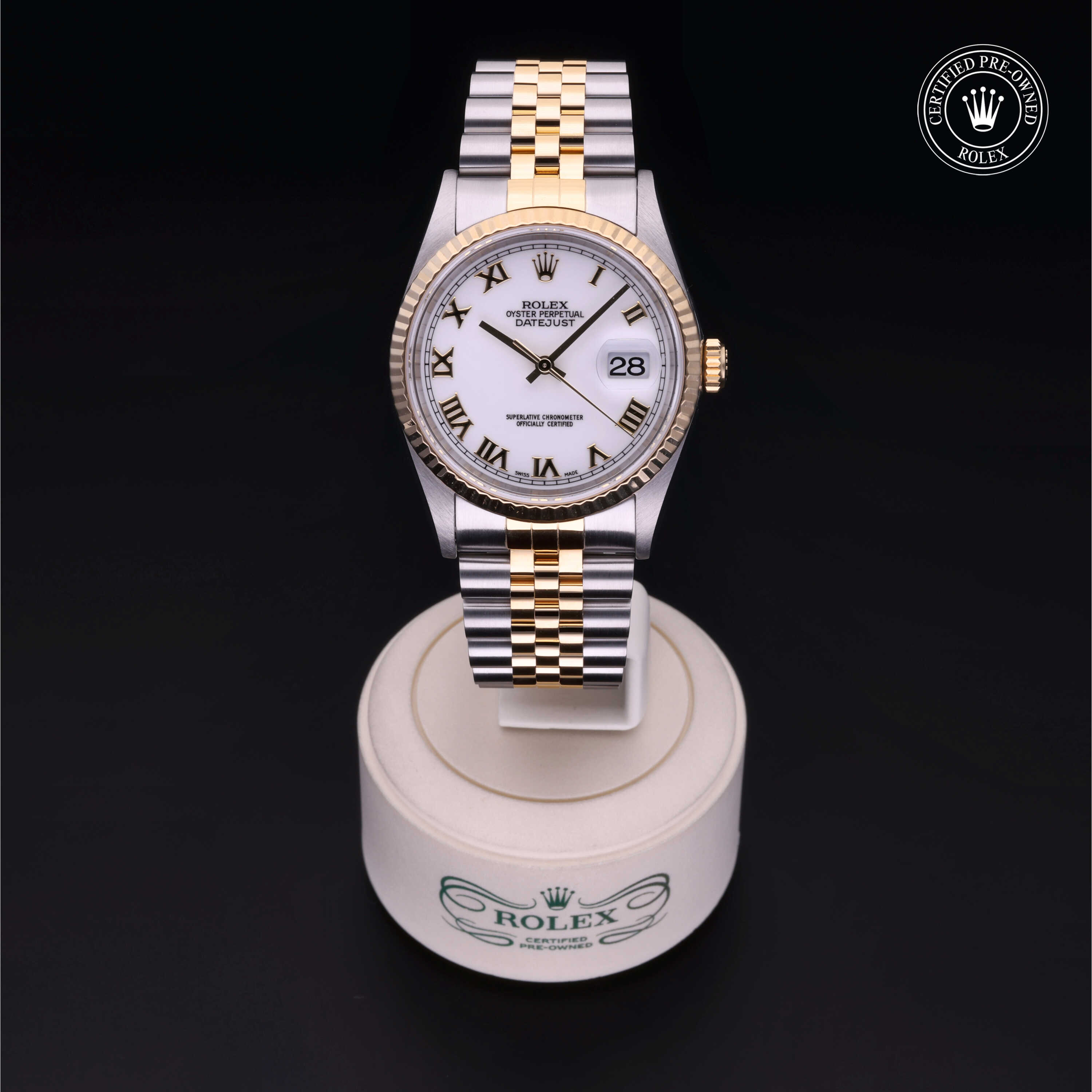 Rolex Certified Pre-Owned Oyster Perpetual Datejust 36 Yellow Rolesor Bracelet  Watch - Image 2
