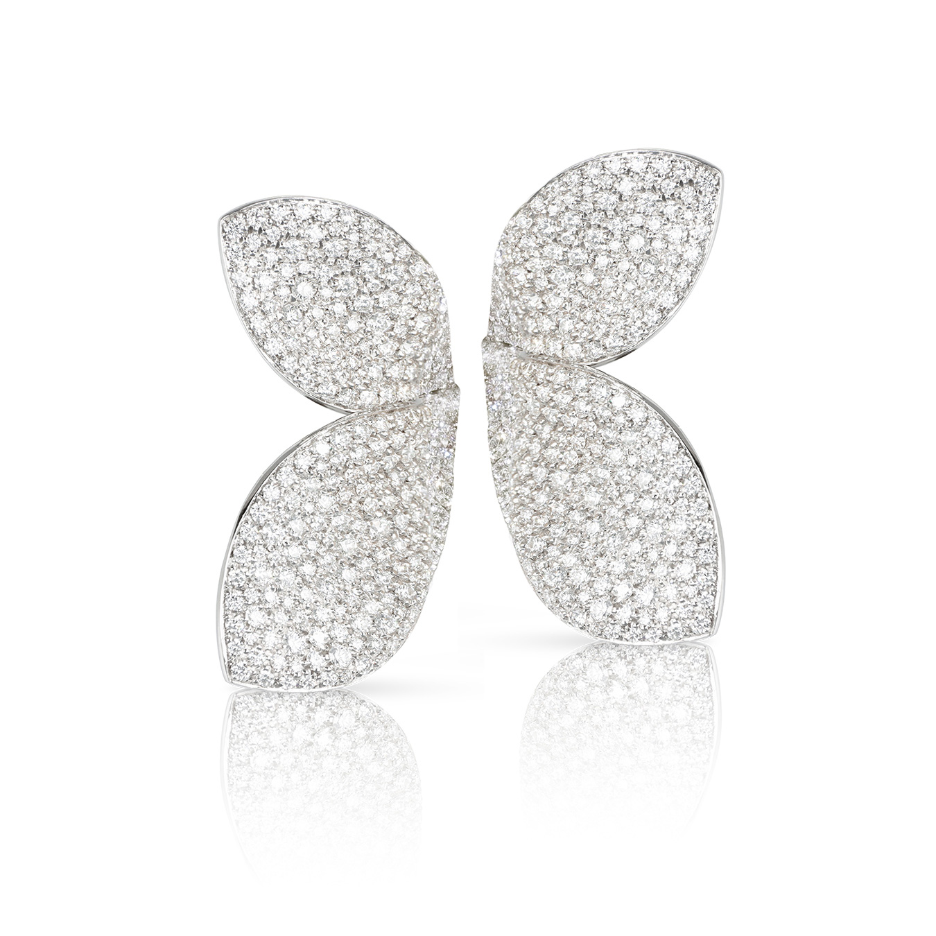 Pasquale Bruni  Giardini Segreti Earrings in 18k White Gold with Diamonds