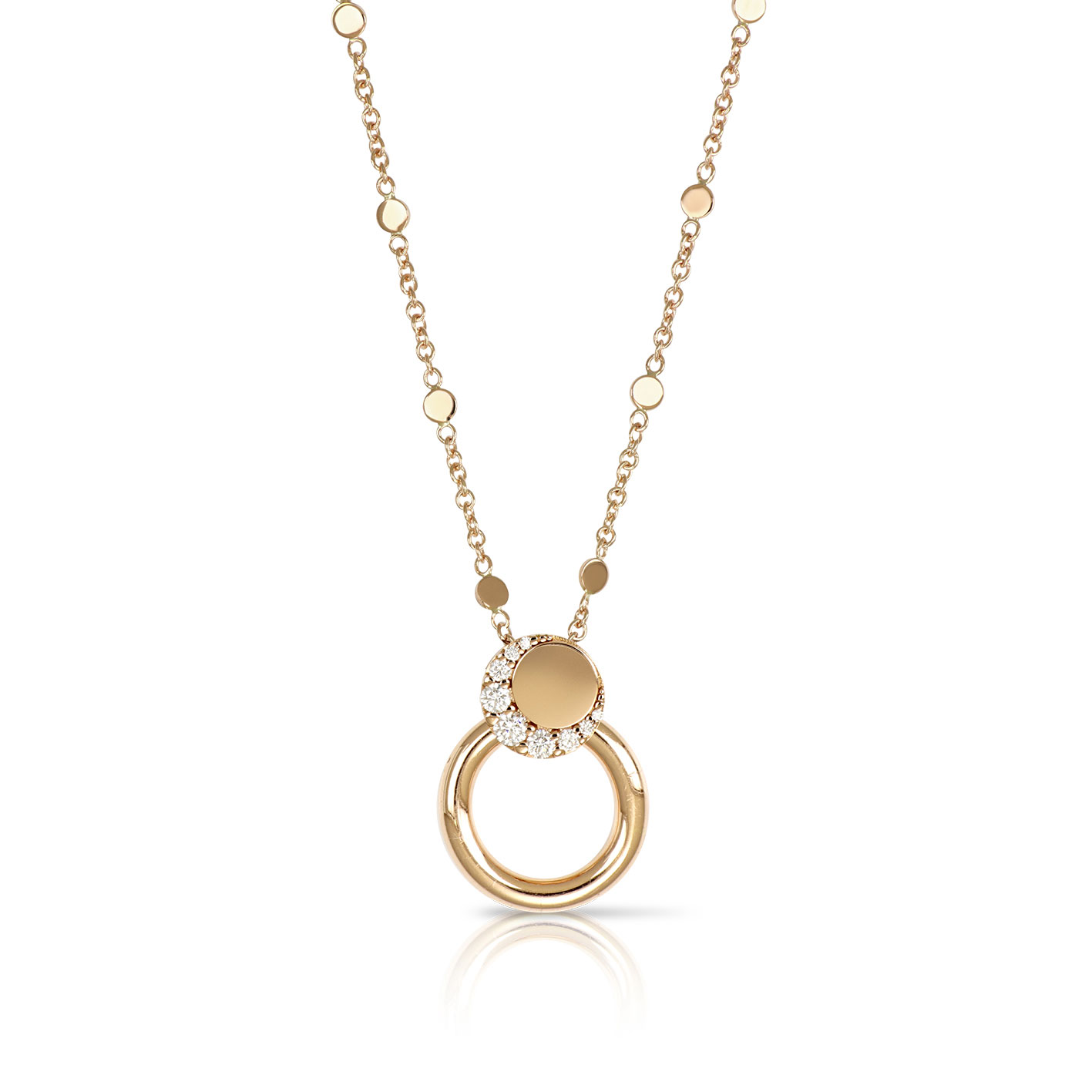 Pasquale Bruni  Luce Necklace in 18k Rose Gold with Diamonds