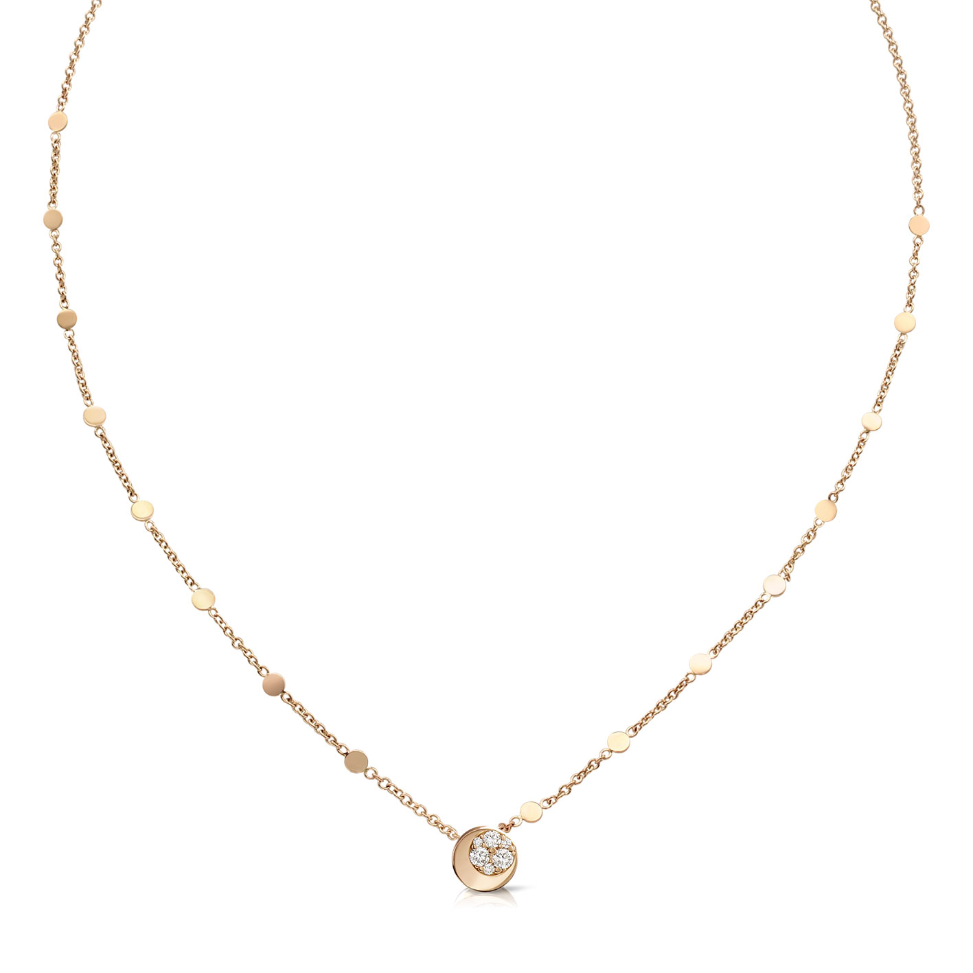 Pasquale Bruni  Luce Pendant Necklace in 18k Rose Gold with Diamonds
