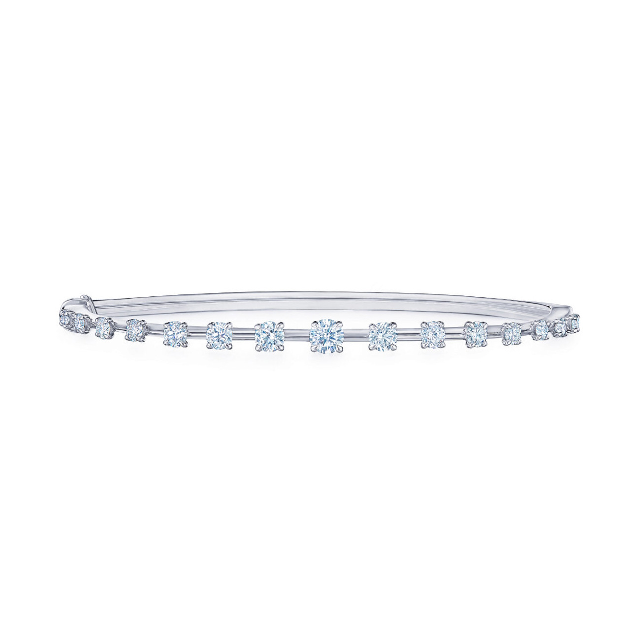 Kwiat  Starry Night 1 3/8ctw Diamond 18k White Gold Bangle Bracelet