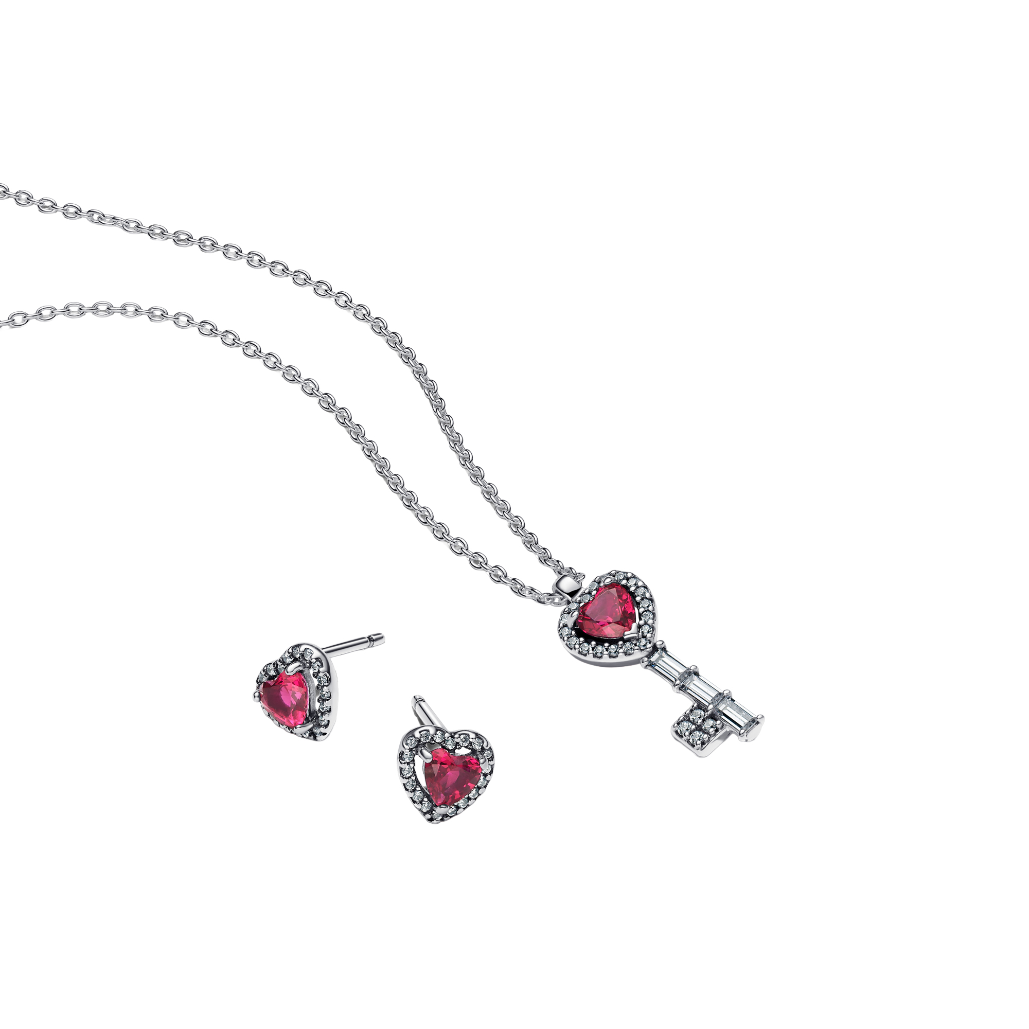 Pandora Final Sale -  Elevated Heart Key Jewelry Gift Set