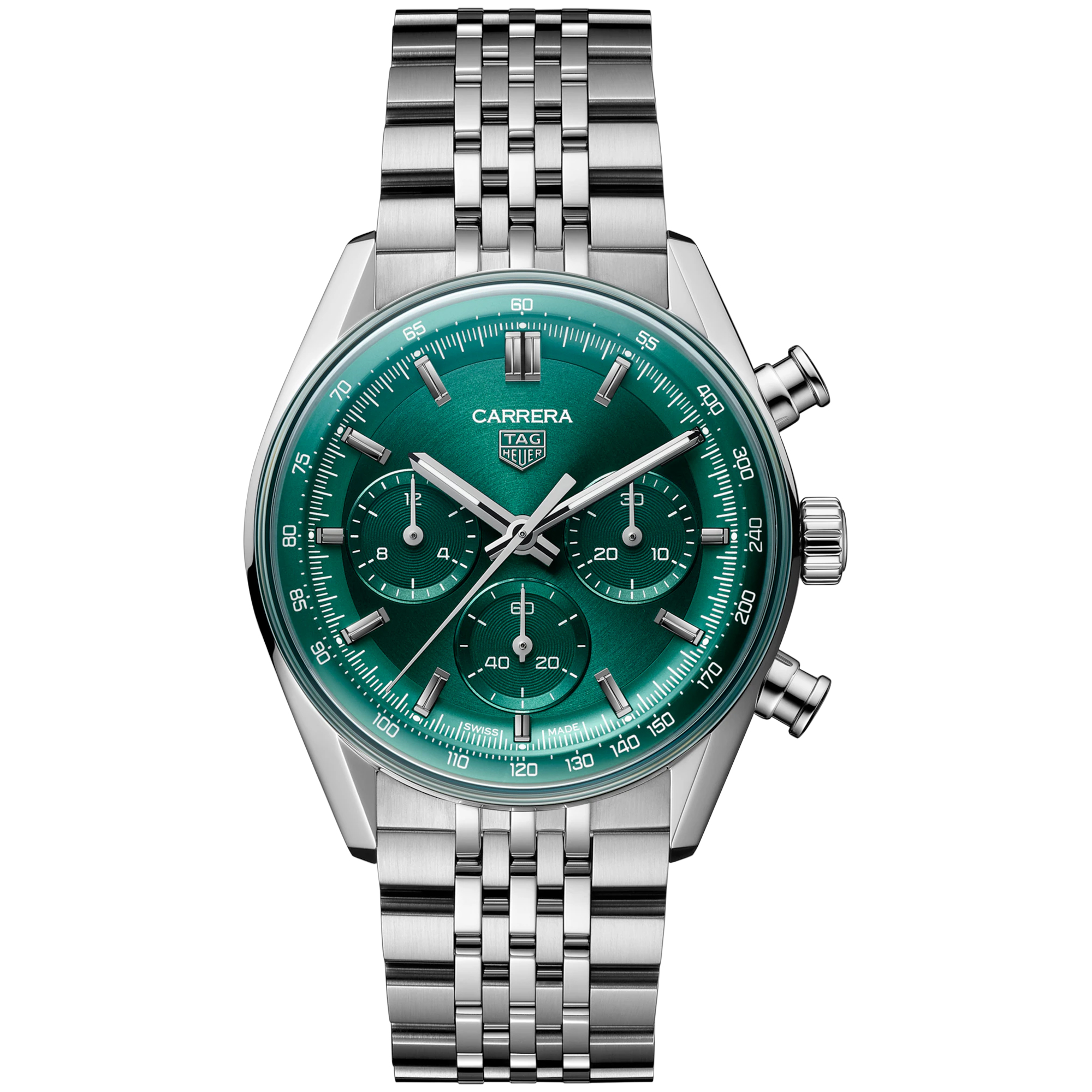 Tag Heuer  CARRERA Green Dial Automatic Chronograph Watch 41mm  CBS2115BA0053