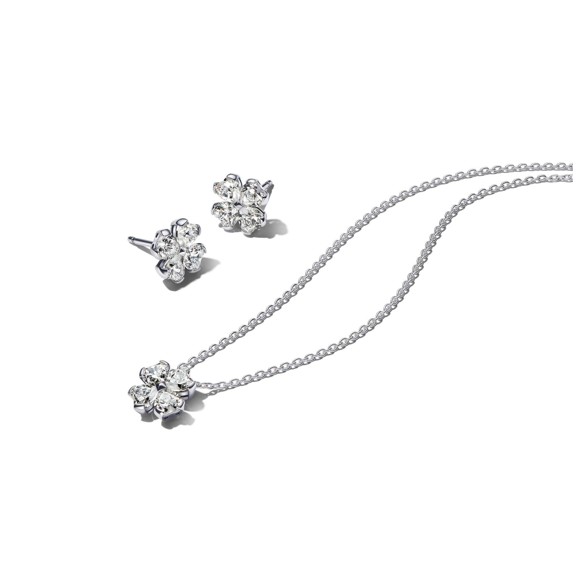 Pandora Final Sale -  Sparkling Lucky Clover Jewelry Gift Set