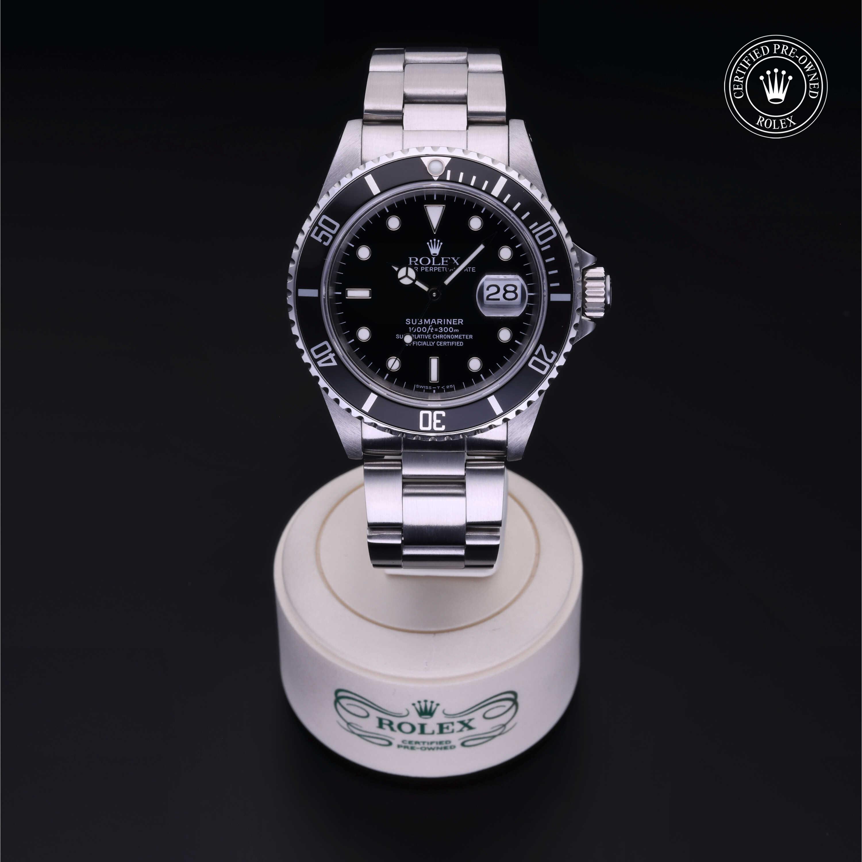 Rolex Certified Pre-Owned Oyster Perpetual Submariner Date Black Dial Watch - M16610-0004 - Image 2