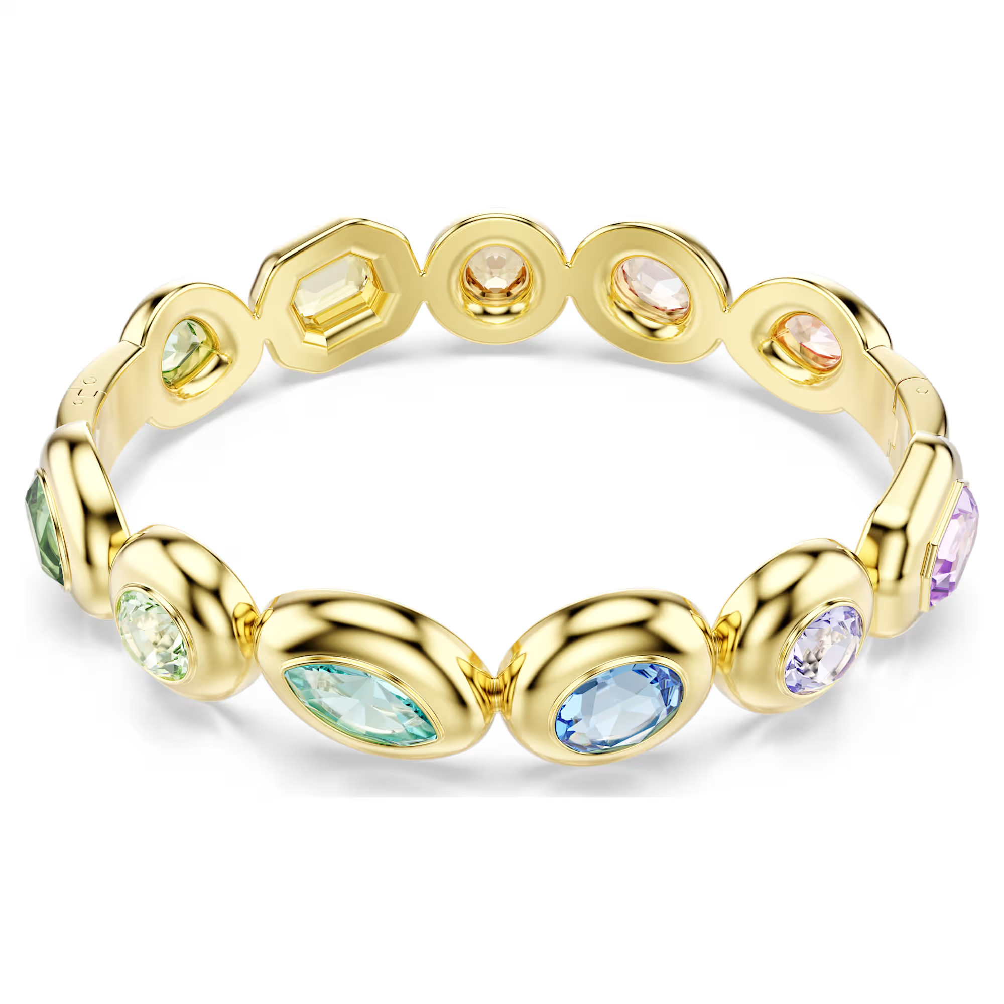 Swarovski Jewelry Swarovski Gemma Multicolored Crystal Bangle Bracelet Gold-Tone Plated 249$