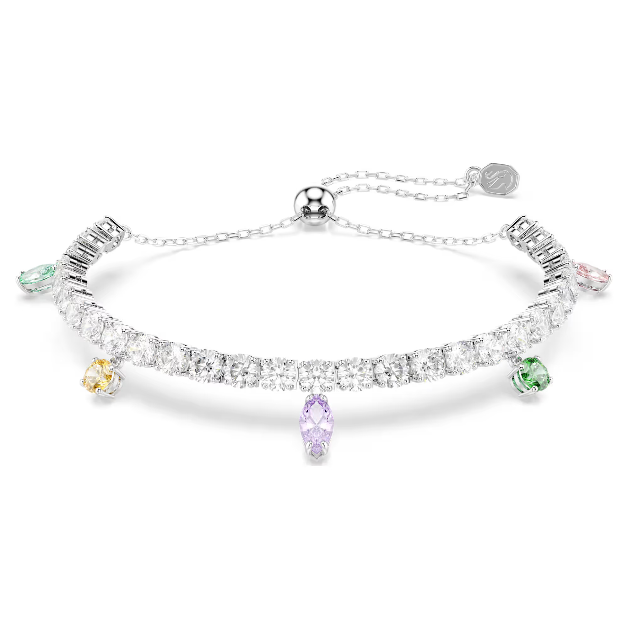 Swarovski Jewelry Ariana Grande x Swarovski Multicolored Zirconia Bracelet Rhodium-Plated 249$