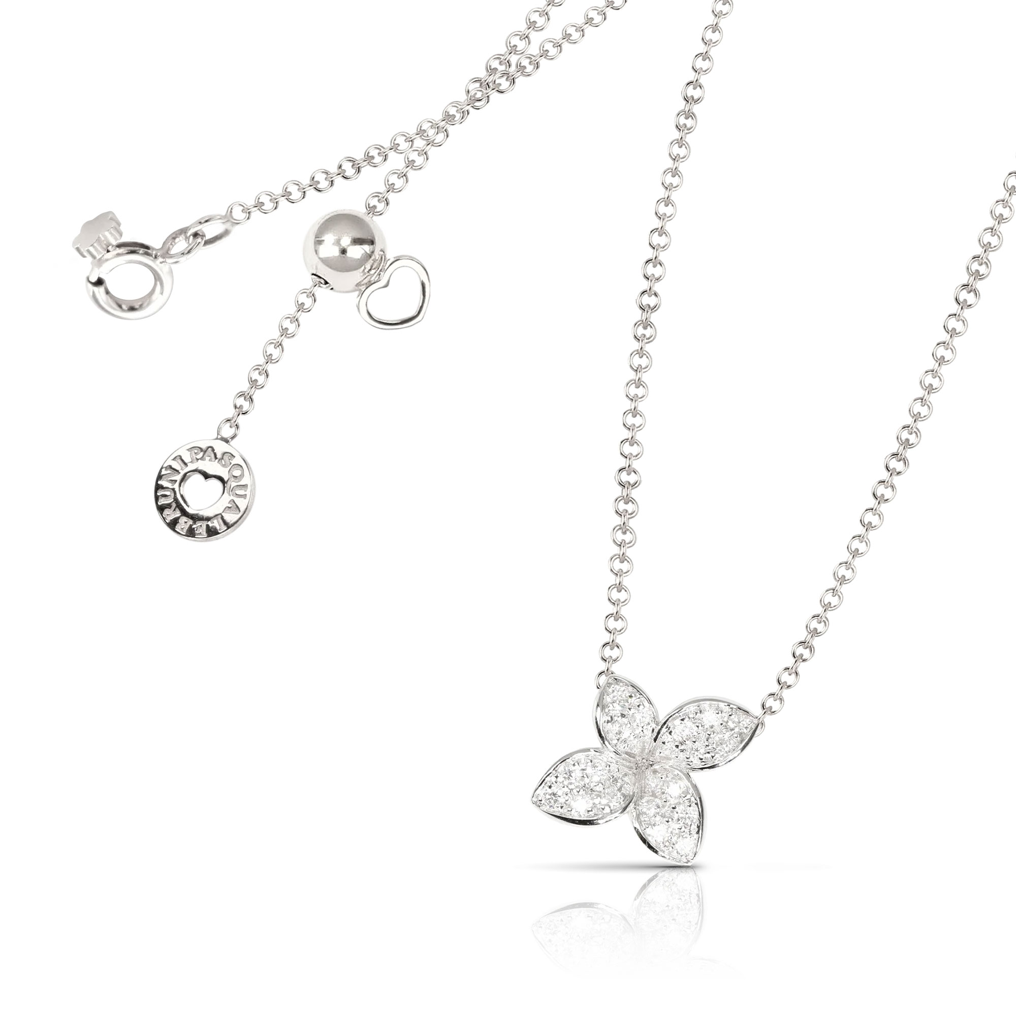 Pasquale Bruni  Petit Garden Necklace in 18k White Gold with Diamonds