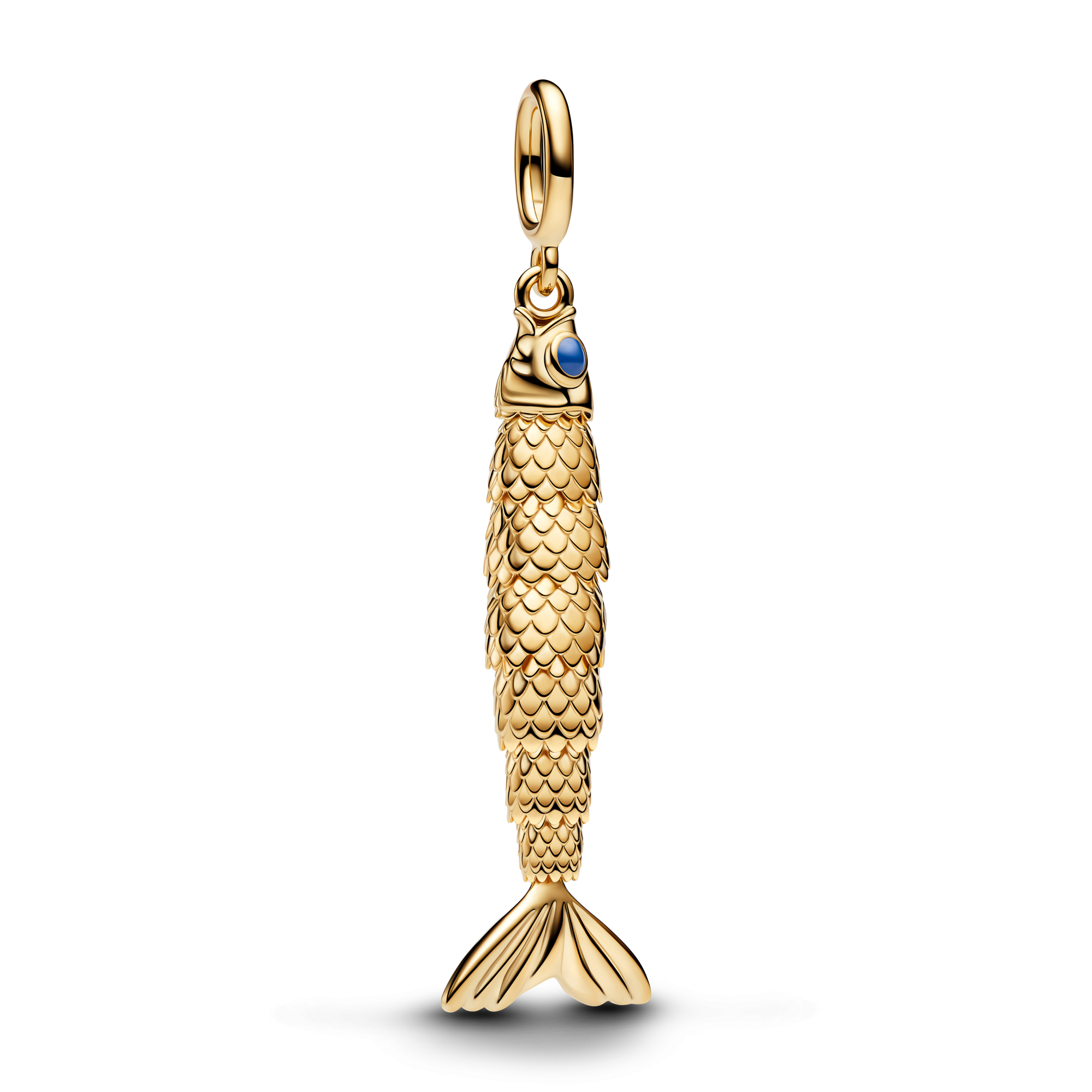 Pandora  Articulated Fish Gold-Plated Dangle Charm