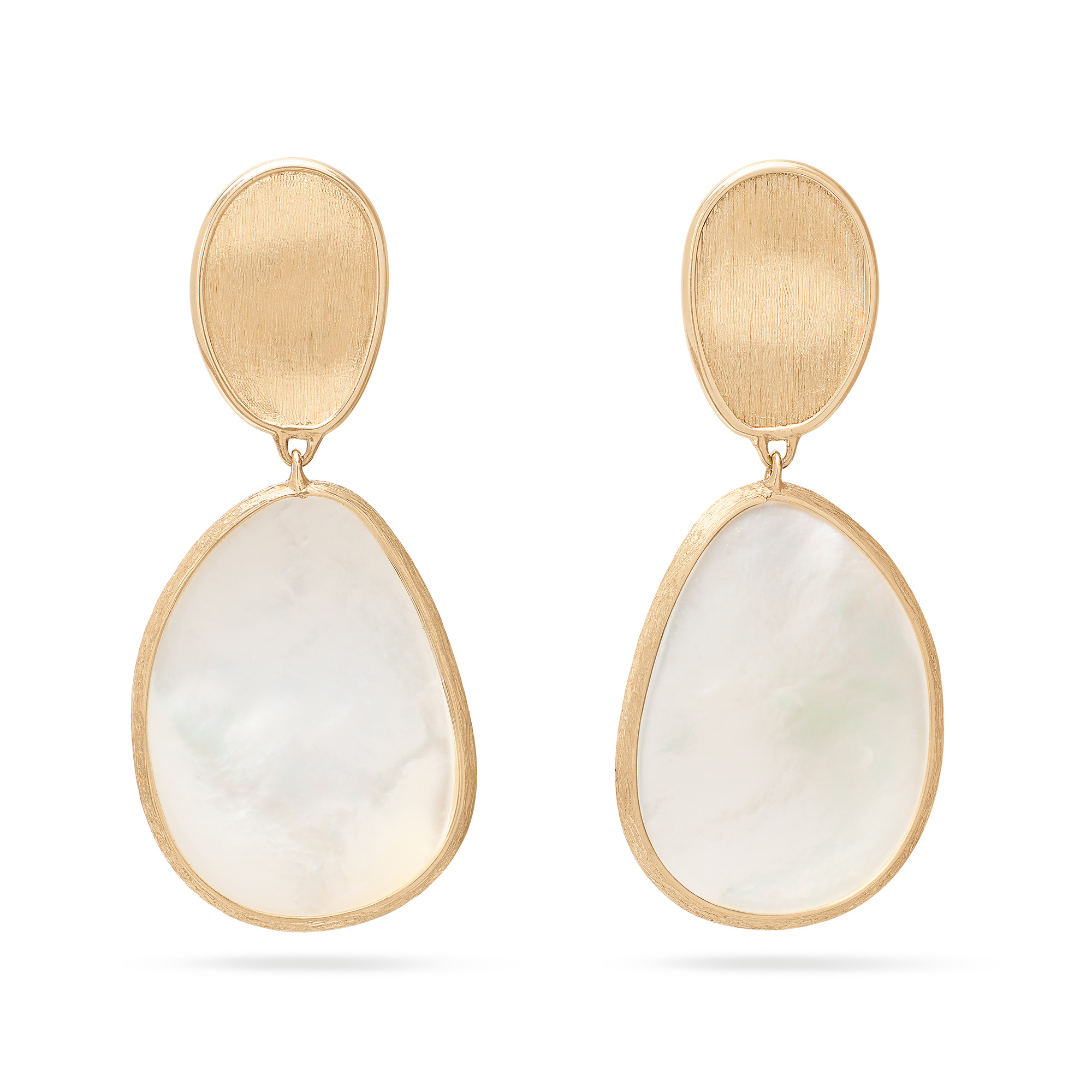 Marco Bicego  Lunaria 18K Yellow Gold Mother of Pearl Earrings