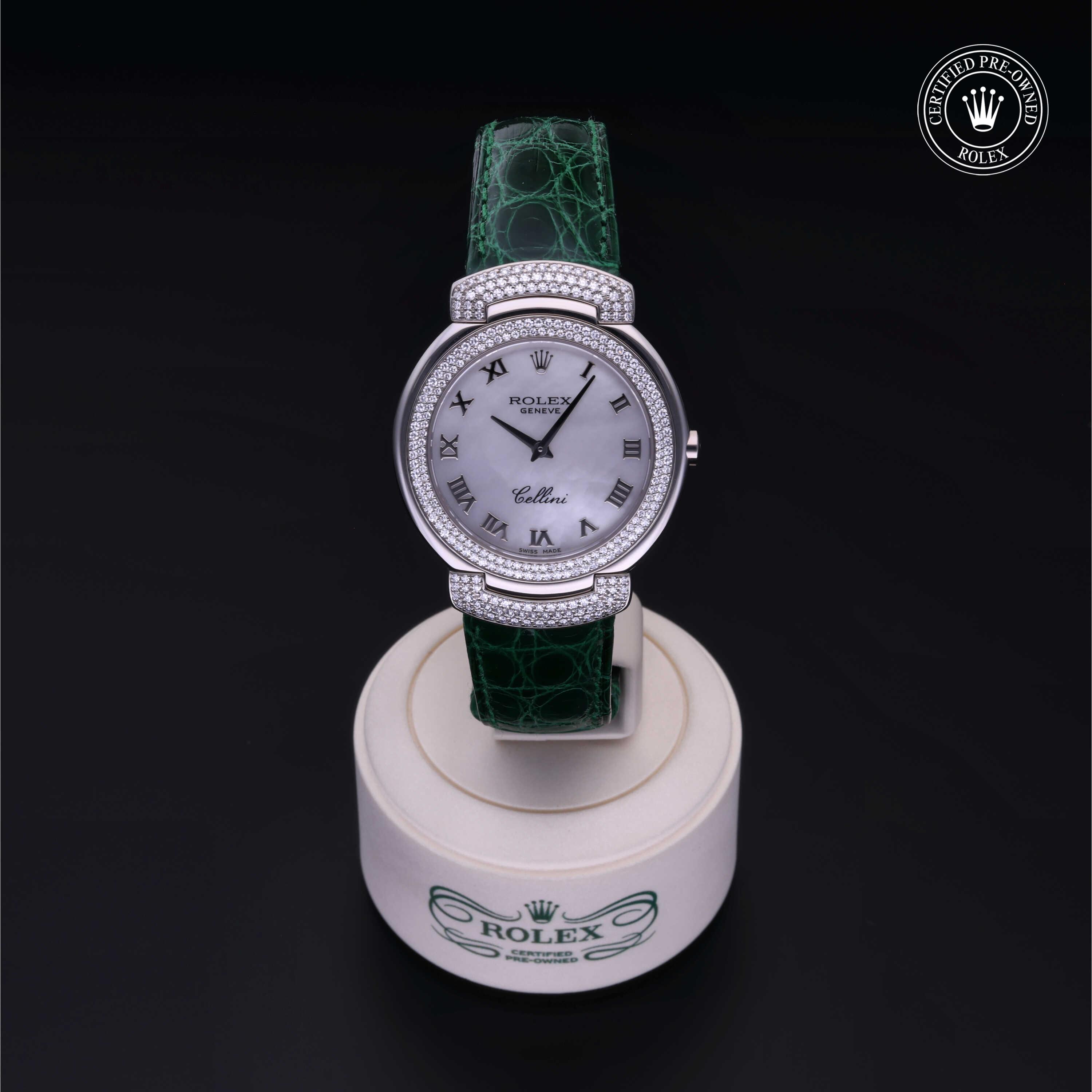 Rolex Certified Pre-Owned Cellini Cellissima 32 Diamond Mother-of-Pearl Dial Watch 32mm - M6683/9 - Image 2