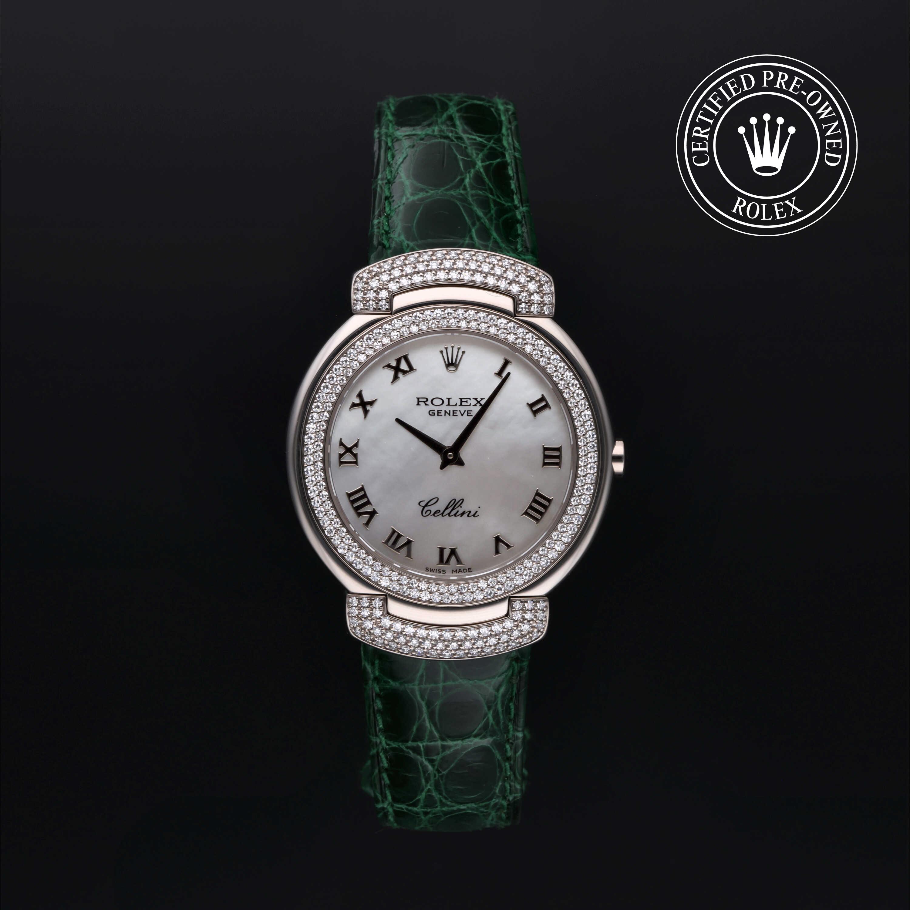 Rolex Certified Pre-Owned Cellini Cellissima 32 Diamond Mother-of-Pearl Dial Watch 32mm - M6683/9