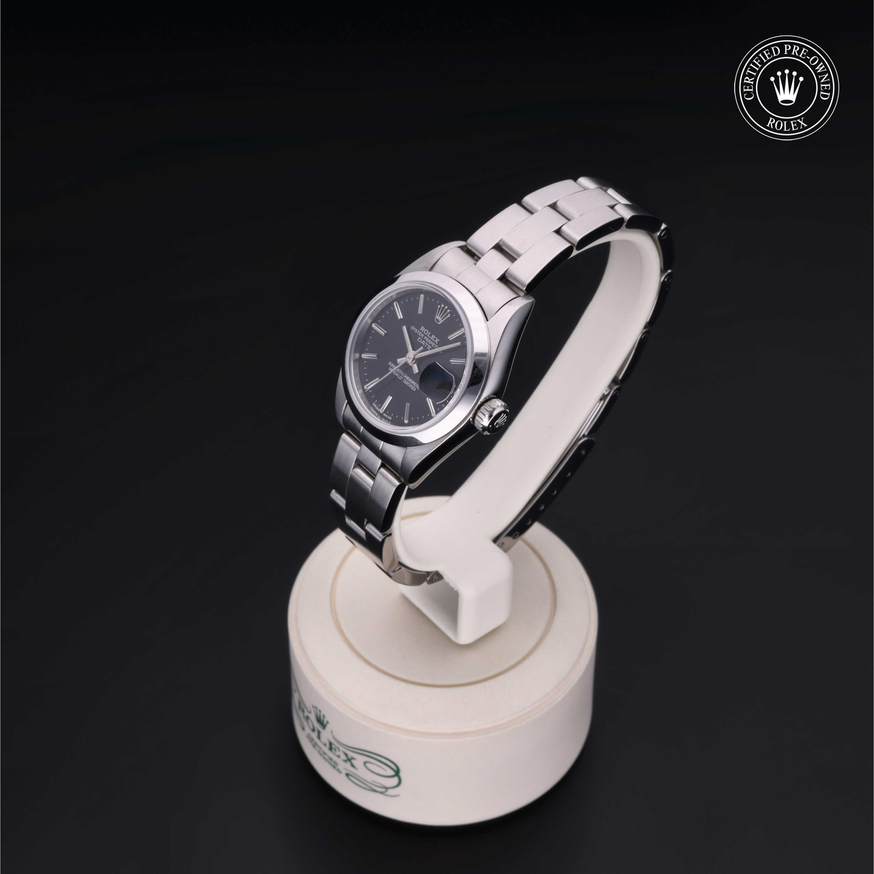 Rolex Certified Pre-Owned Oyster Perpetual Lady-Datejust 26 Black Dial Watch 26mm - M69160 - Image 3