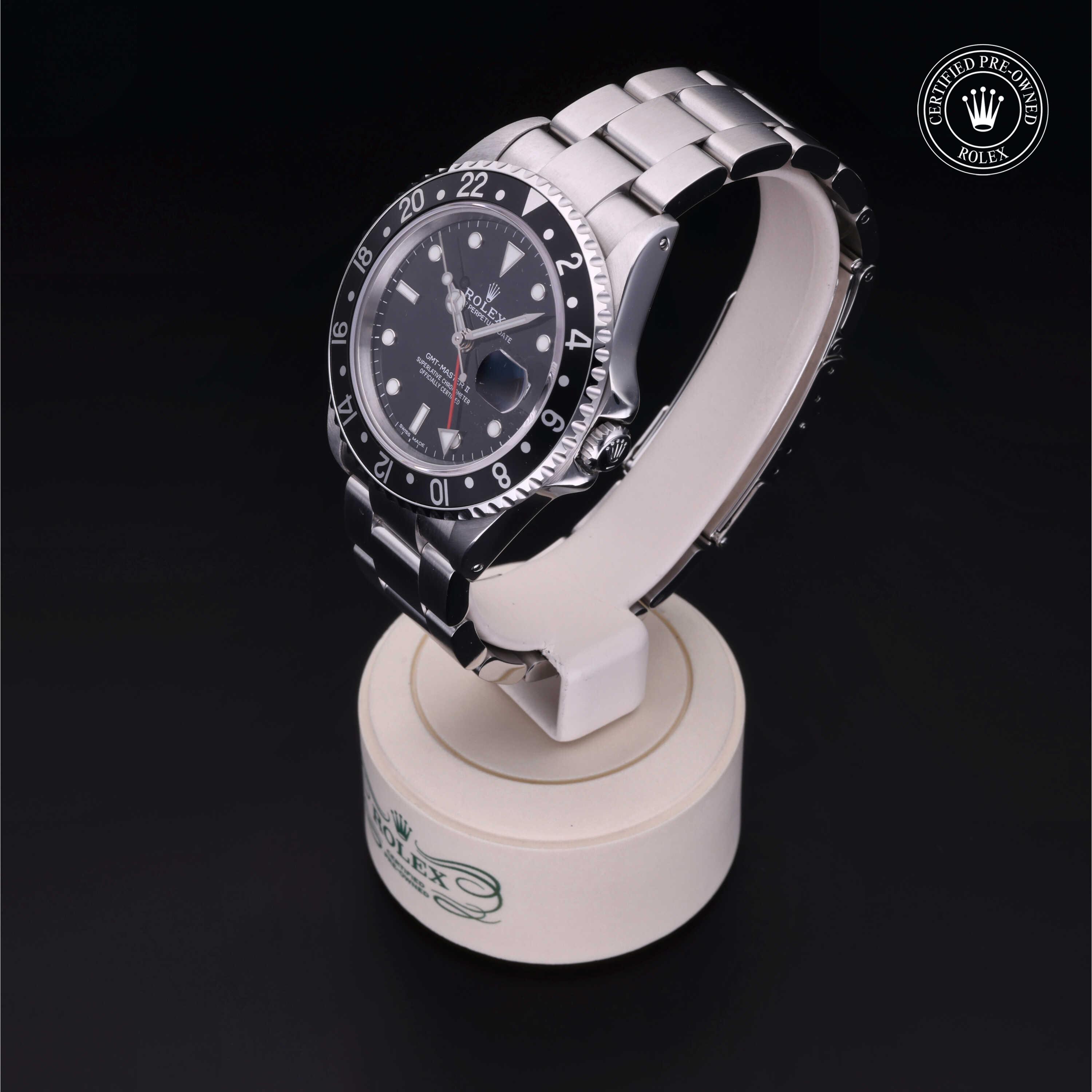 Rolex Certified Pre-Owned Oyster Perpetual GMT-Master II Black Dial Watch 40mm - M16710-0005 - Image 3
