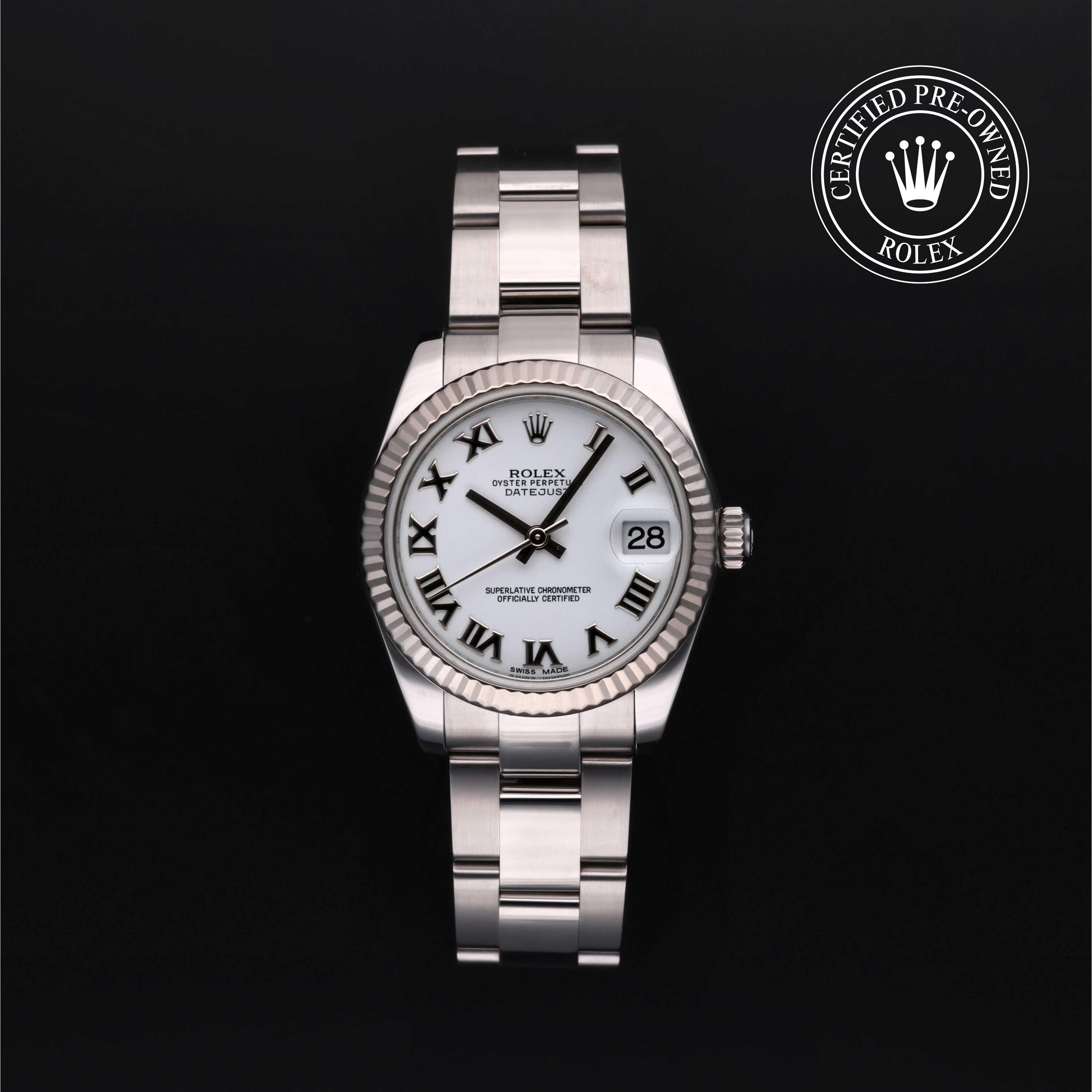 Rolex Certified Pre-Owned Datejust 31 White Dial Watch 31mm - M178274-0082