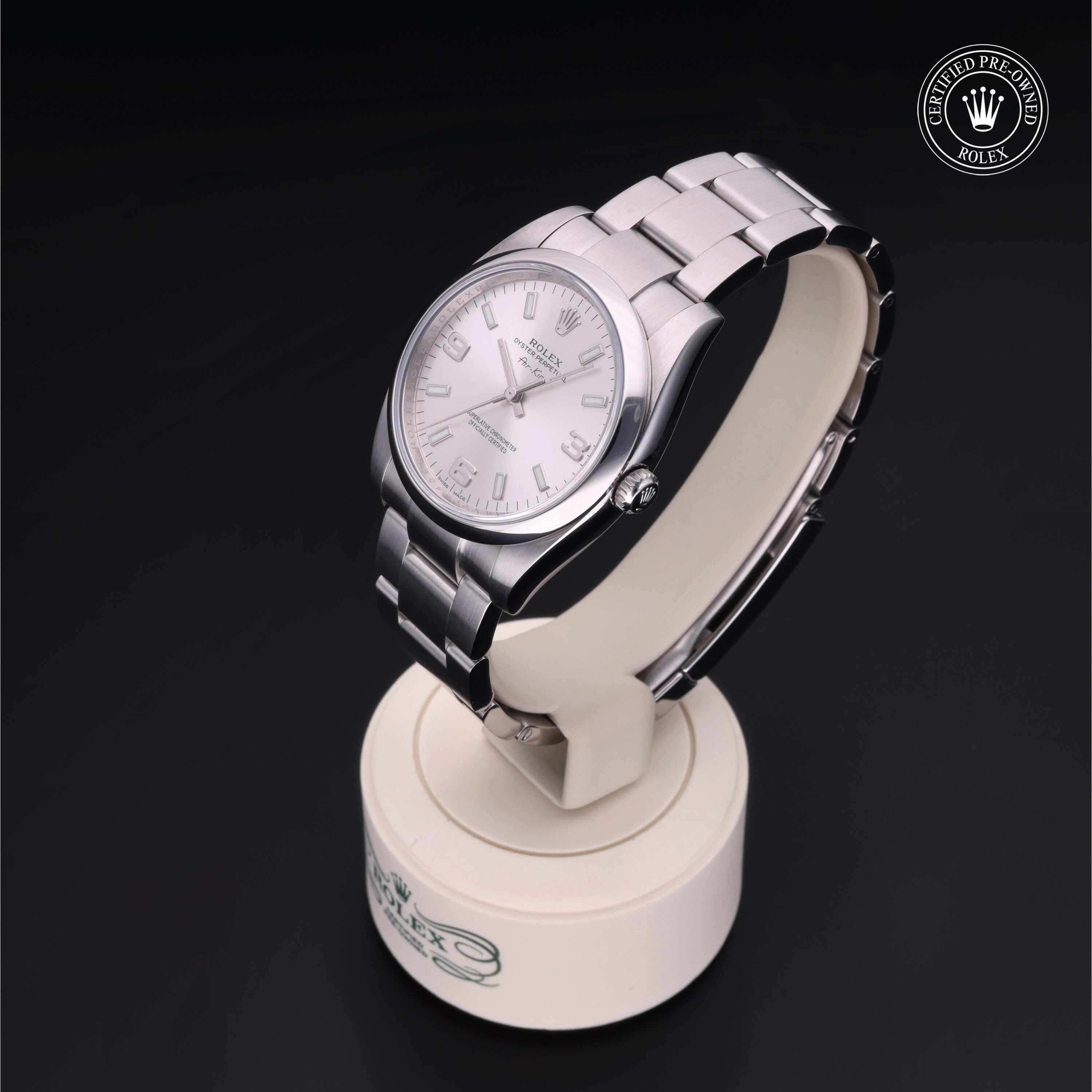 Rolex Certified Pre-Owned Oyster Perpetual 34 Silver Dial Watch 34mm - M114200-0004 - Image 3