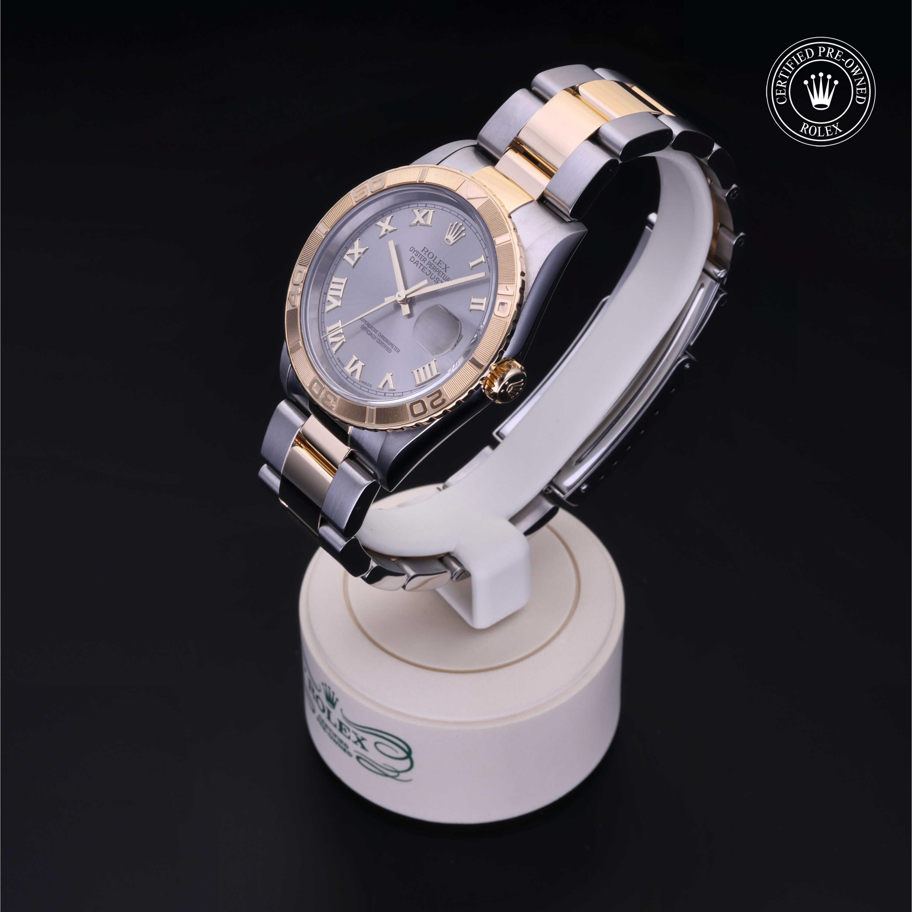 Rolex Certified Pre-Owned Oyster Perpetual Datejust Turn-O-Graph Steel Dial Watch 36mm - M16263-0007 - Image 3