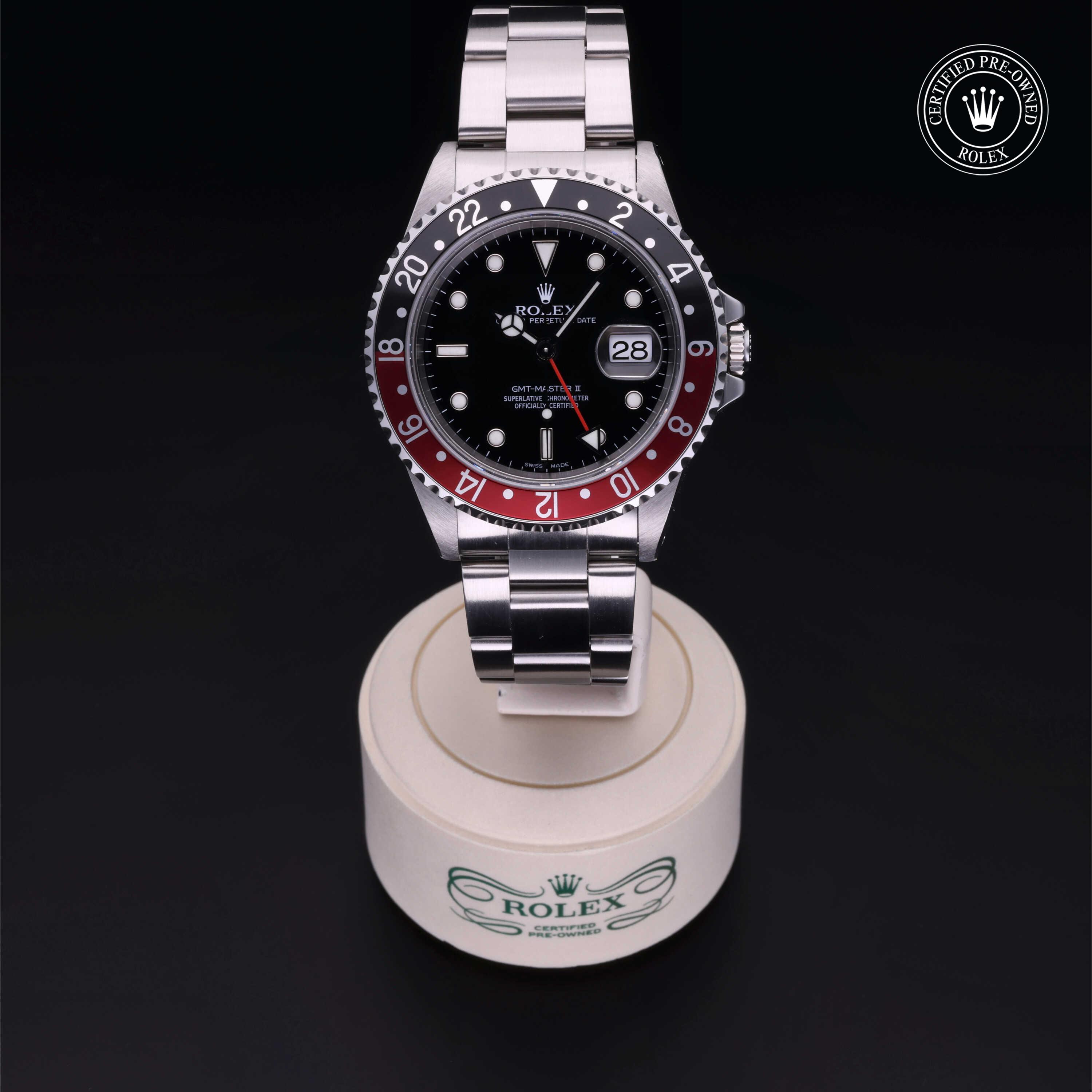 Rolex Certified Pre-Owned Oyster Perpetual GMT-Master II Black Dial Watch 40mm - M16710-0005 - Image 2