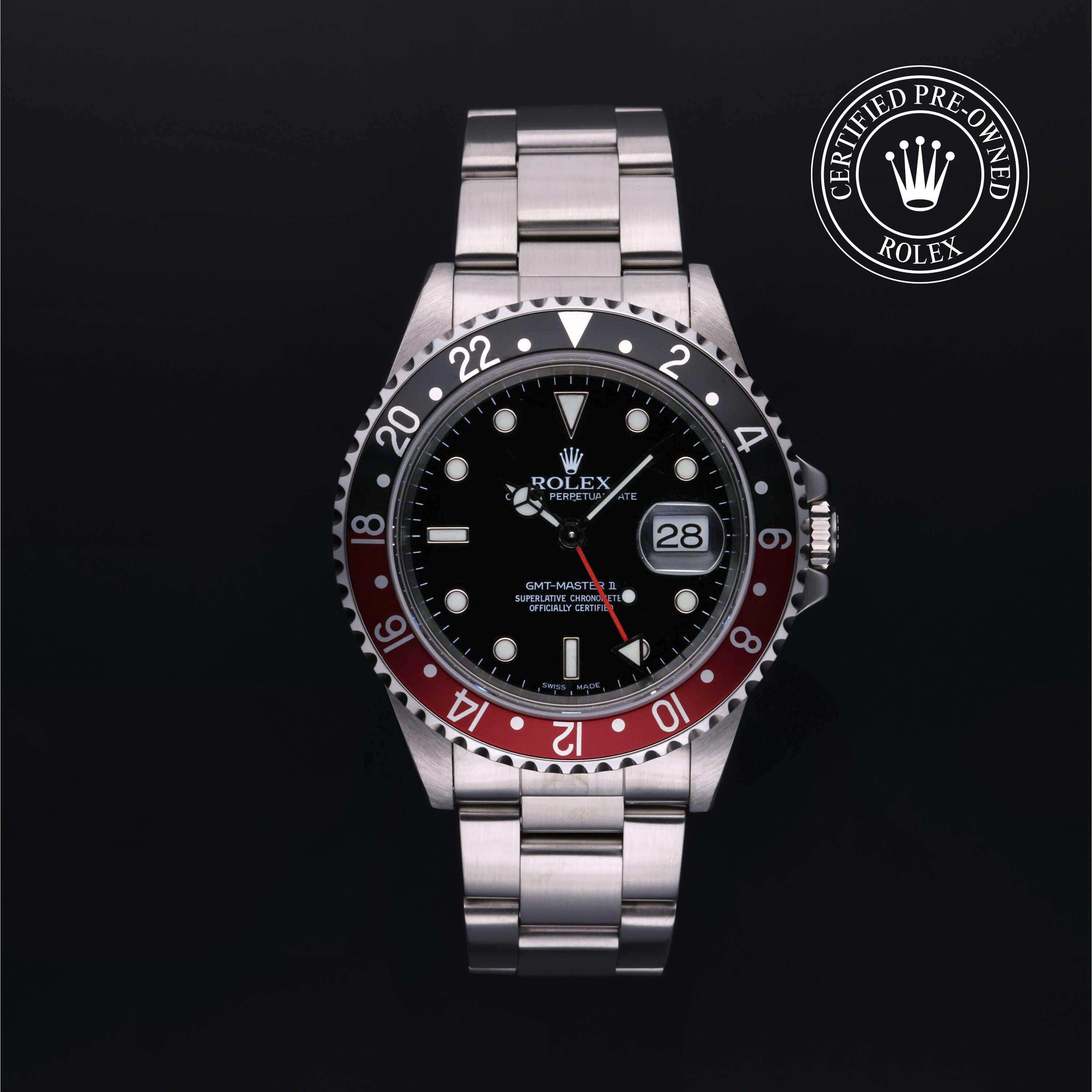 Rolex Certified Pre-Owned Oyster Perpetual GMT-Master II Black Dial Watch 40mm - M16710-0005 - Image 1