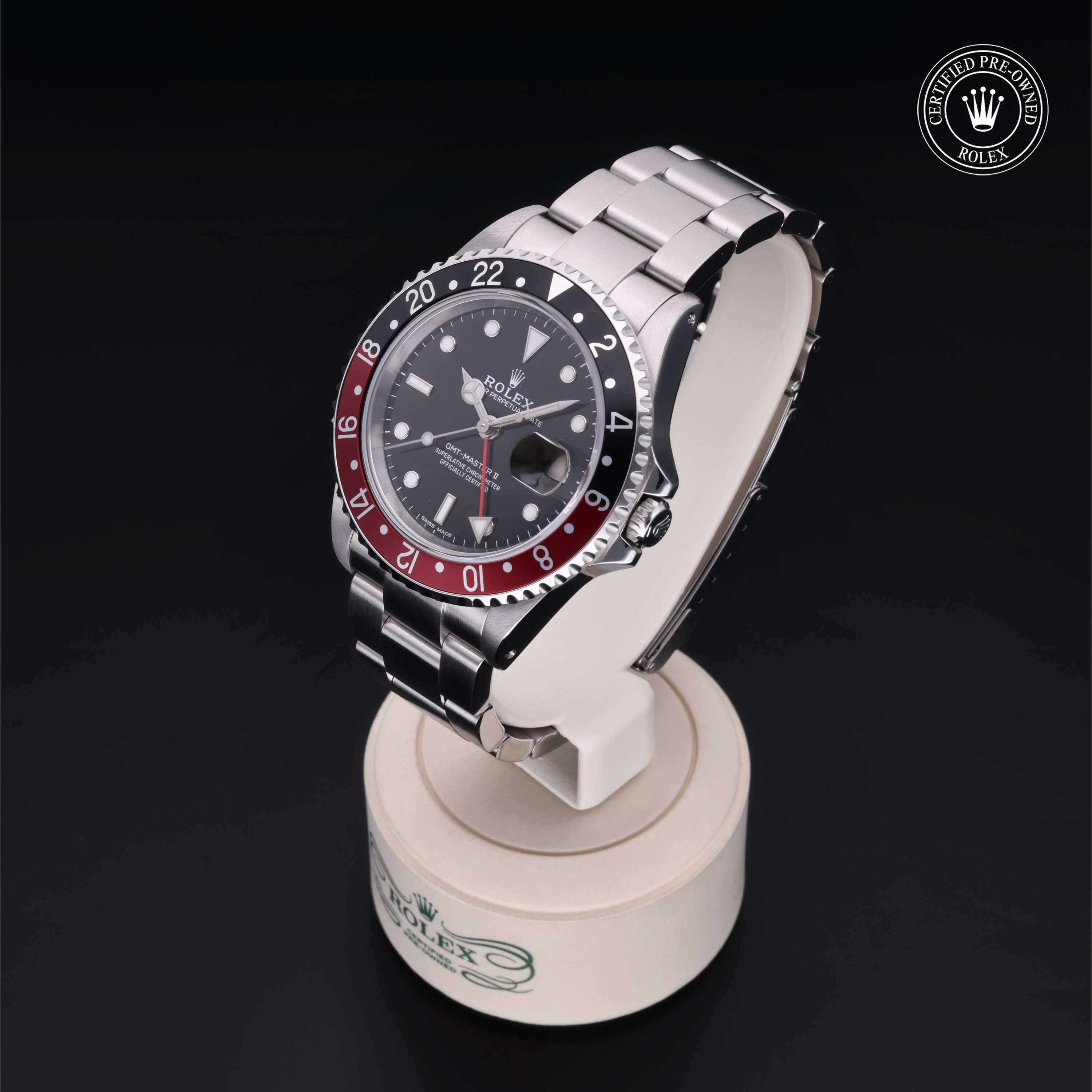 Rolex Certified Pre-Owned Oyster Perpetual GMT-Master II Black Dial Watch 40mm - M16710-0005 - Image 3