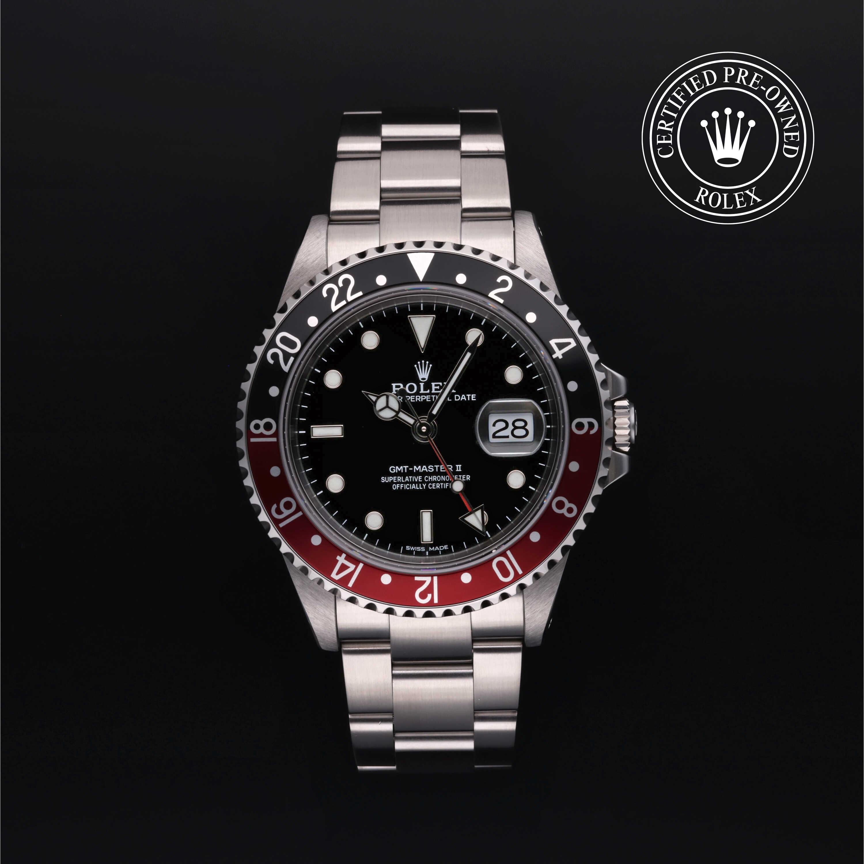 Rolex Certified Pre-Owned Oyster Perpetual GMT-Master II Black Dial Watch 40mm - M16710-0005 - Image 1