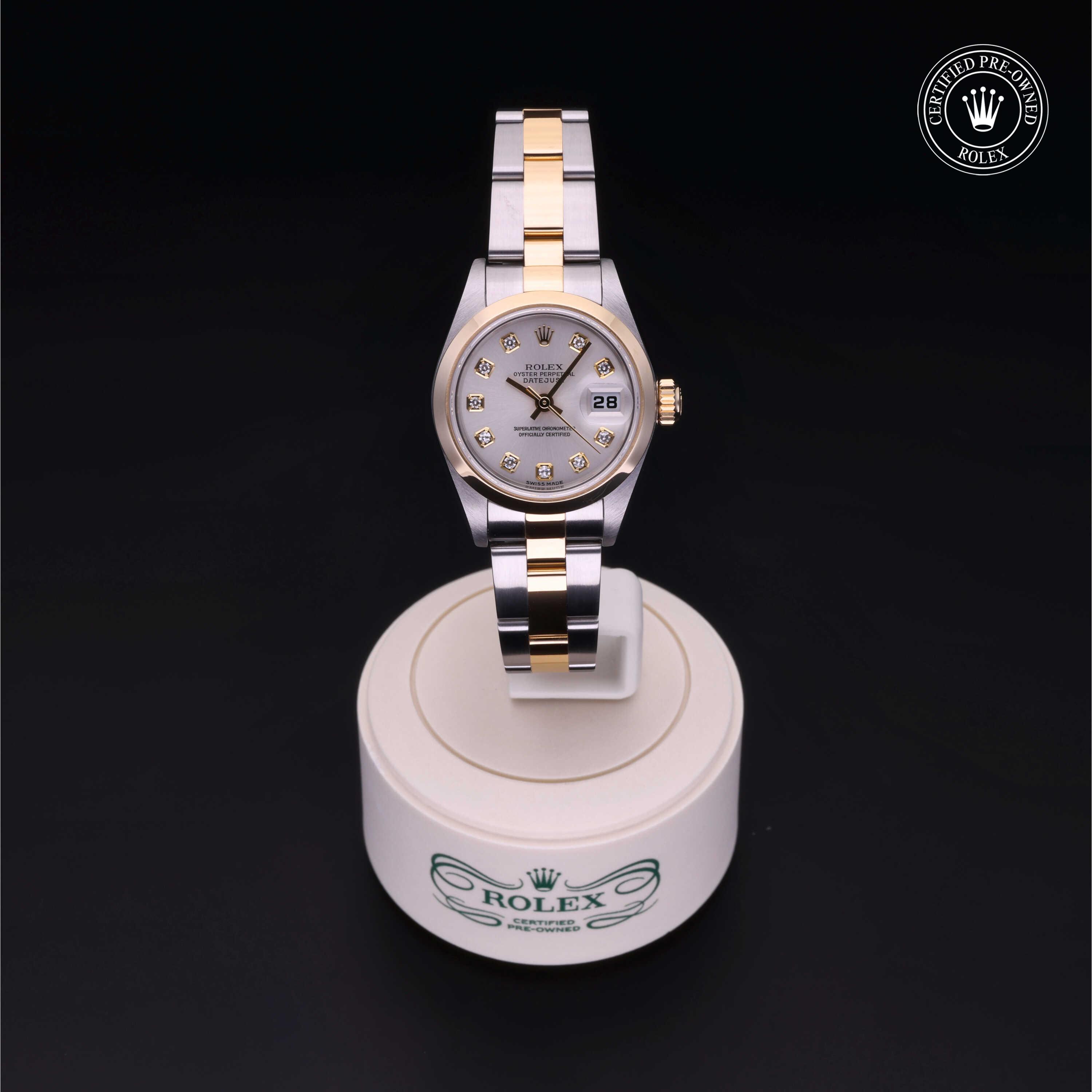 Rolex Certified Pre-Owned Oyster Perpetual Lady-Datejust 26 Diamond Silver Dial Watch 26mm - M79163-0001 - Image 2