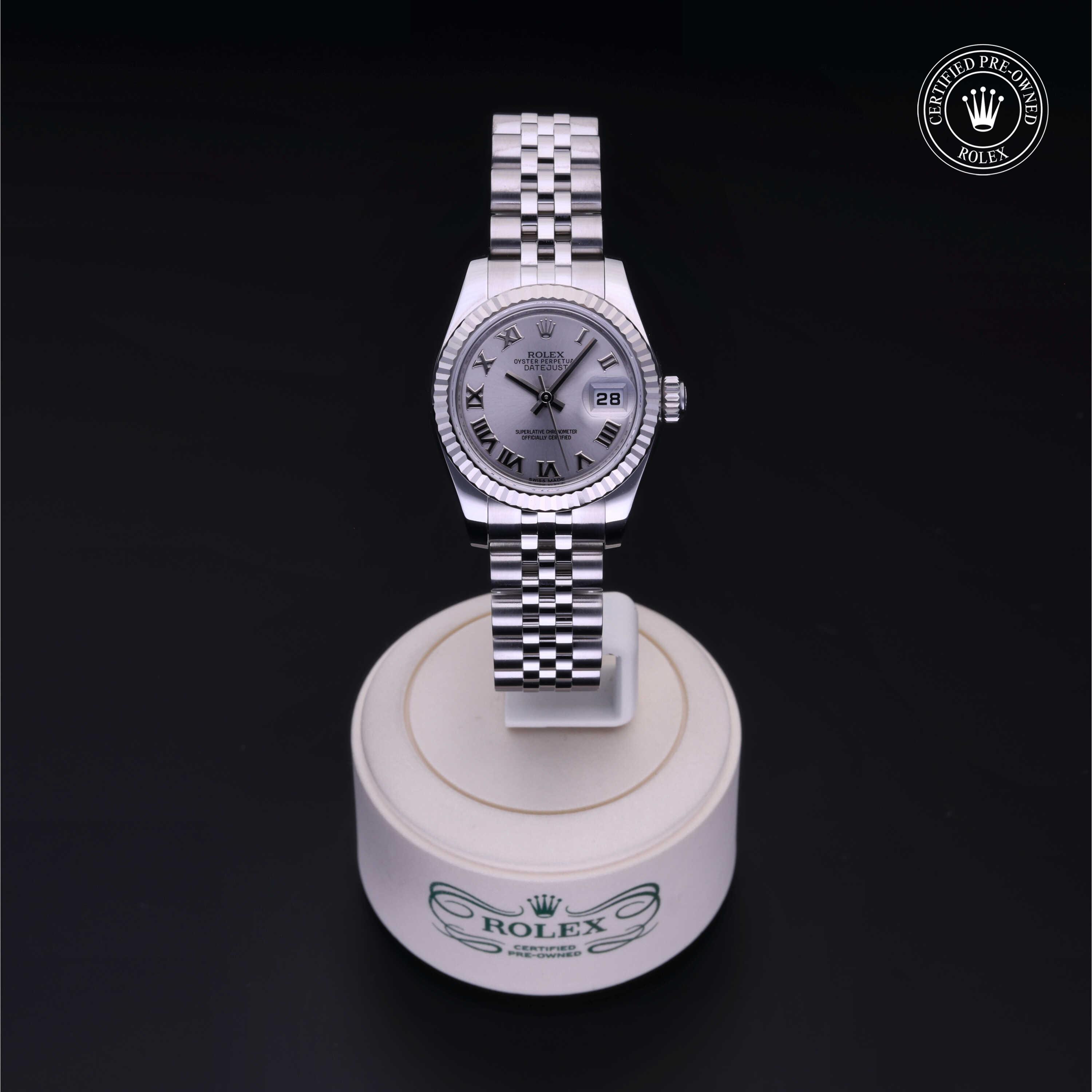 Rolex Certified Pre-Owned Lady-Datejust 26 Rhodium Dial Watch 26mm - M179174-0092 - Image 2
