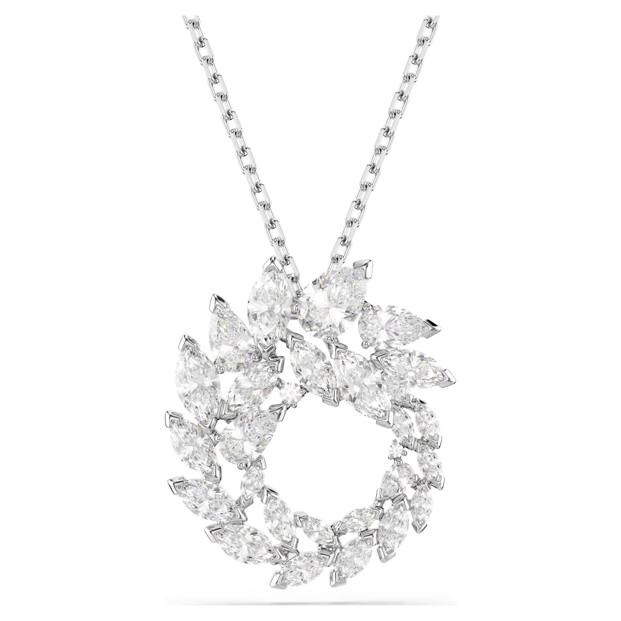 Swarovski Jewelry Swarovski Mesmera Marquise-Cut Zirconia Pendant Necklace Rhodium-Plated
