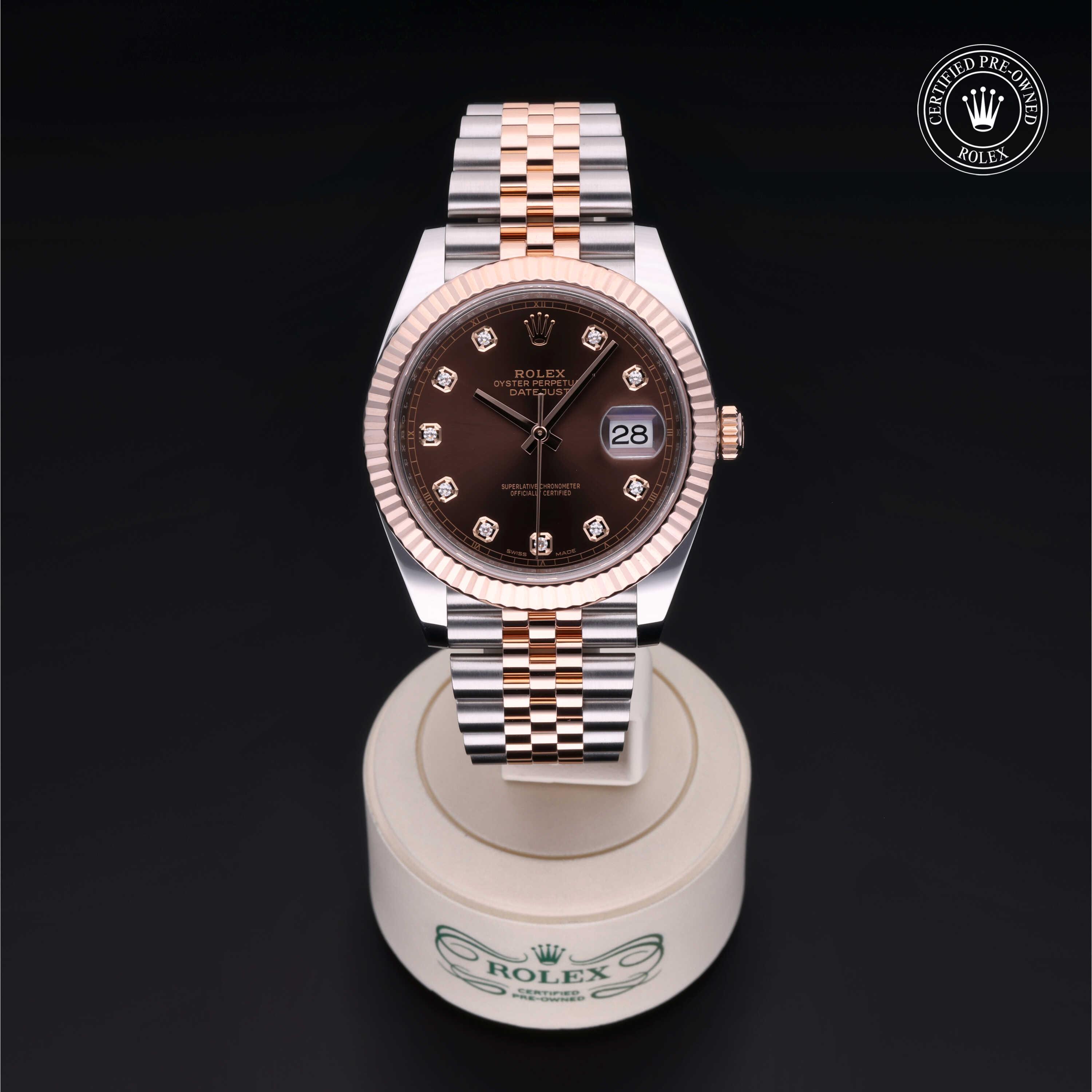 Rolex Certified Pre-Owned Datejust 41 Chocolate Diamond Dial Watch 41mm - M126331-0004 - Image 2