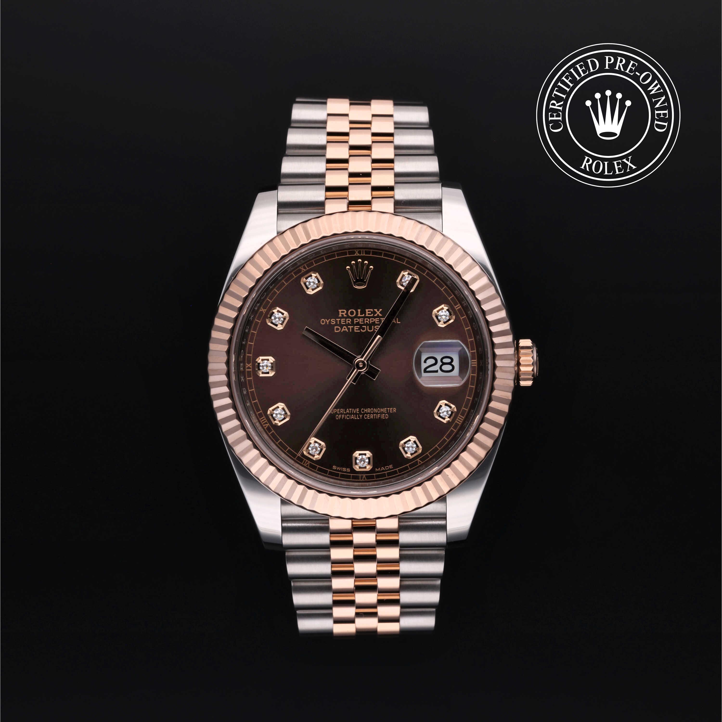 Rolex Certified Pre-Owned Datejust 41 Chocolate Diamond Dial Watch 41mm - M126331-0004 - Image 1