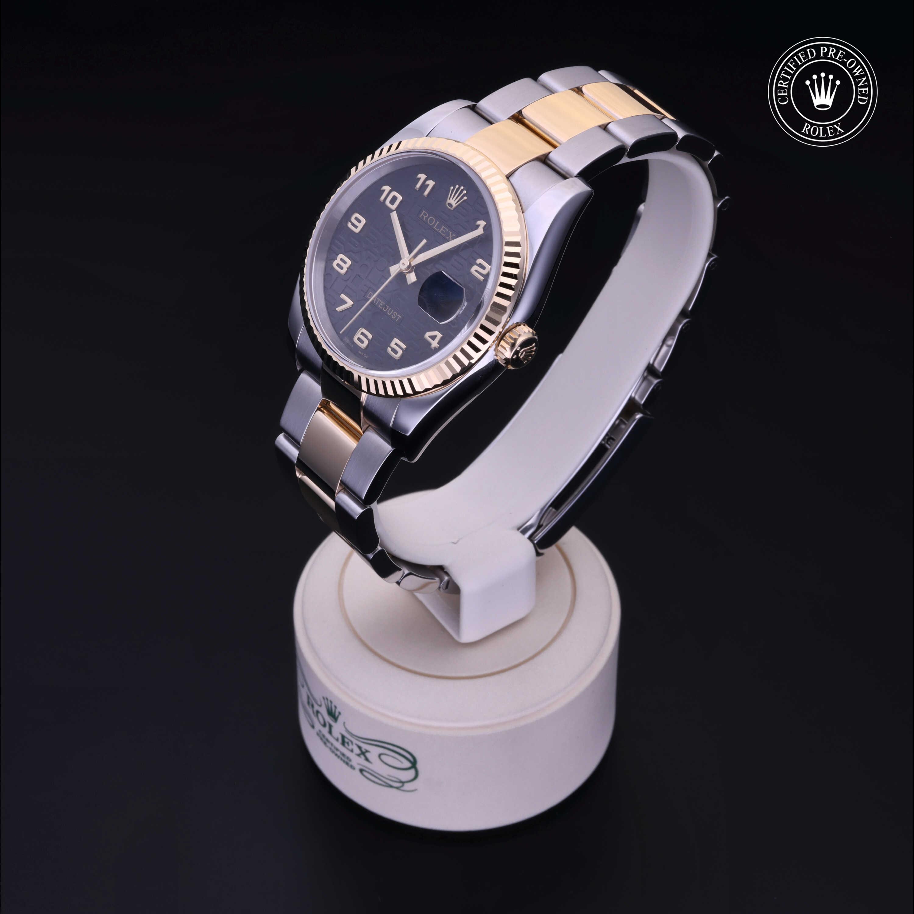 Rolex Certified Pre-Owned Datejust 36 Black Dial Watch 36mm - M116233-0121 - Image 3