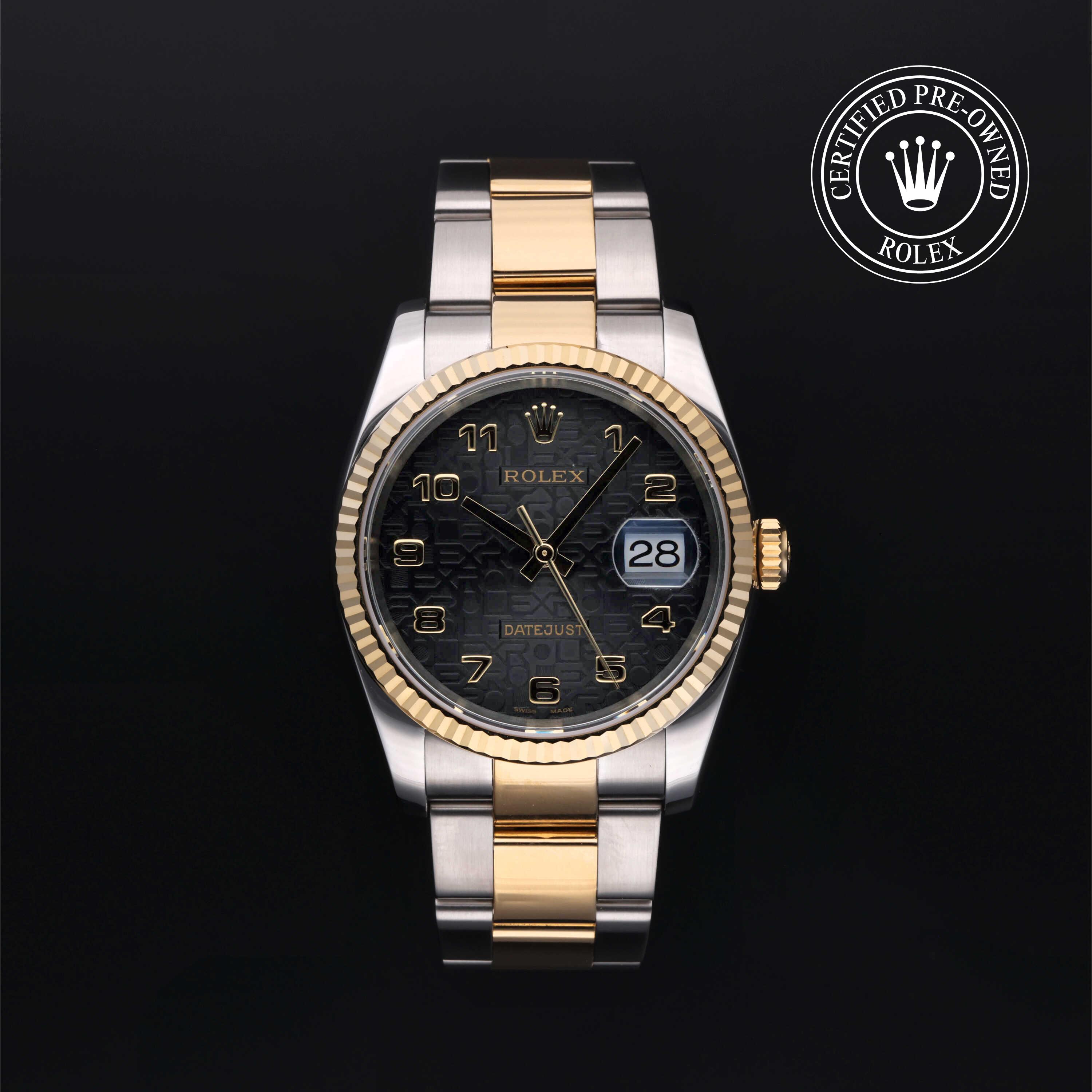 Rolex Certified Pre-Owned Datejust 36 Black Dial Watch 36mm - M116233-0121 - Image 1