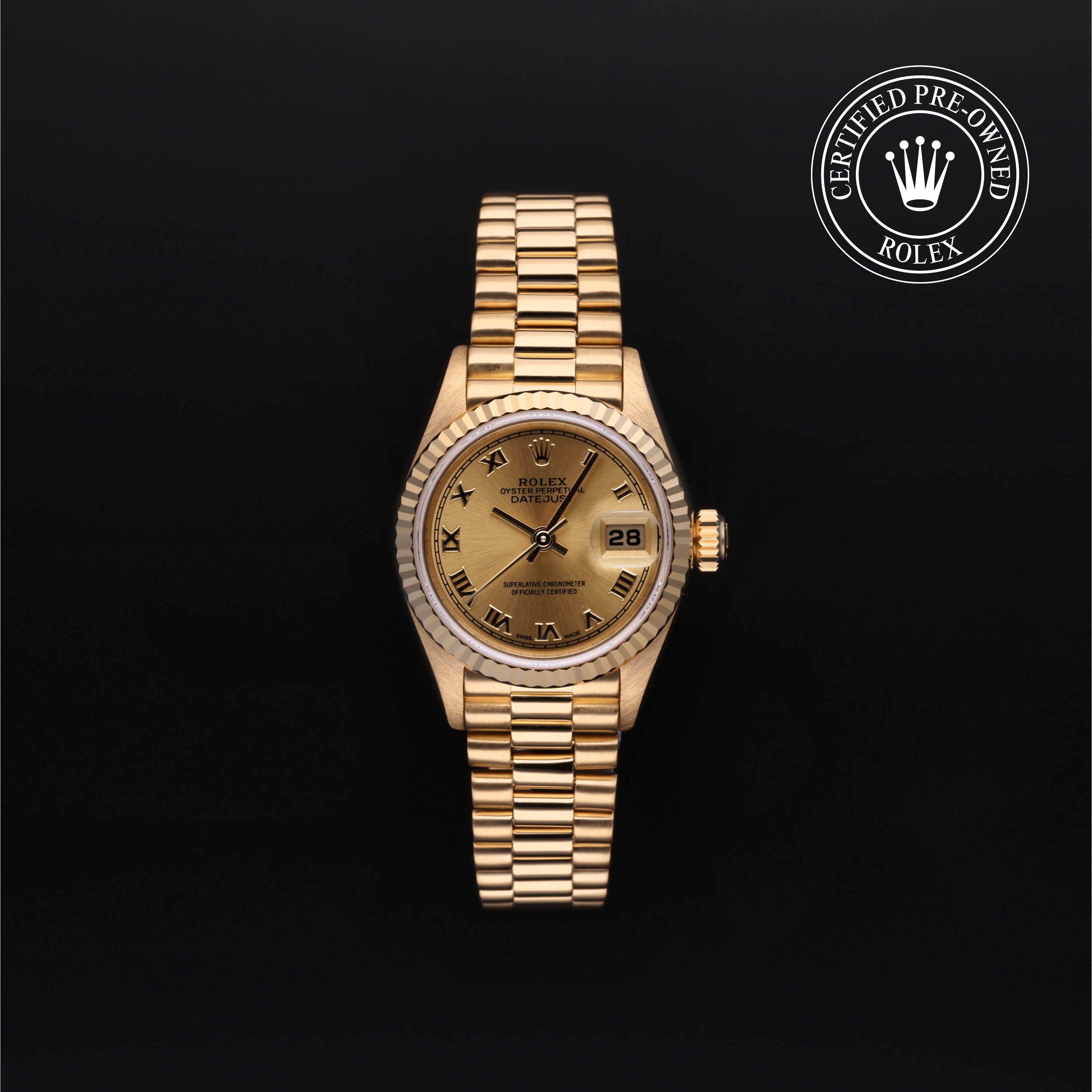 Rolex Certified Pre-Owned Oyster Perpetual Lady-Datejust 26 Champagne Dial Watch 26mm - 69178 - Image 1